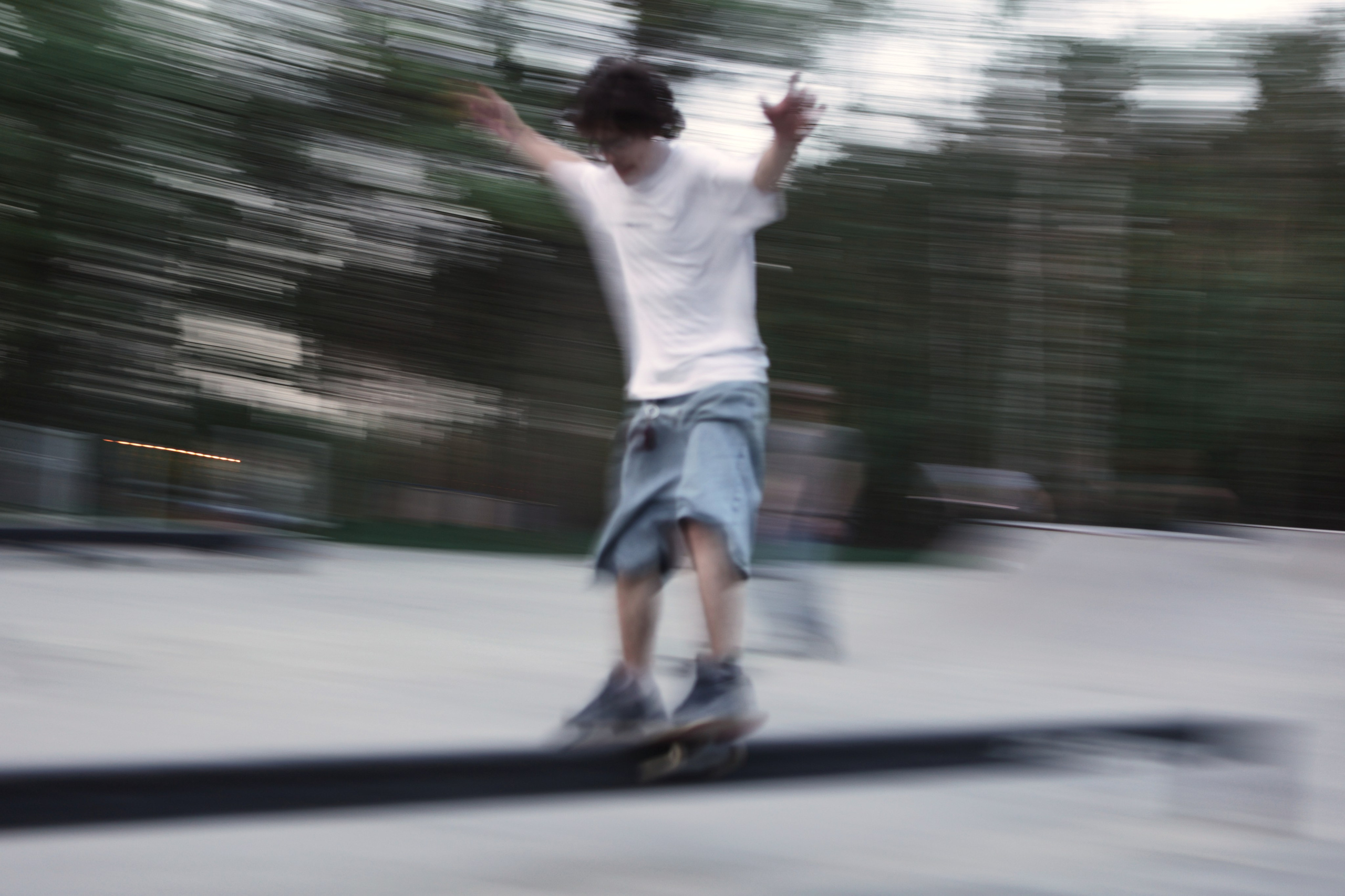 Blue hour in a skatepark. Фотограф Антонина Гудкова