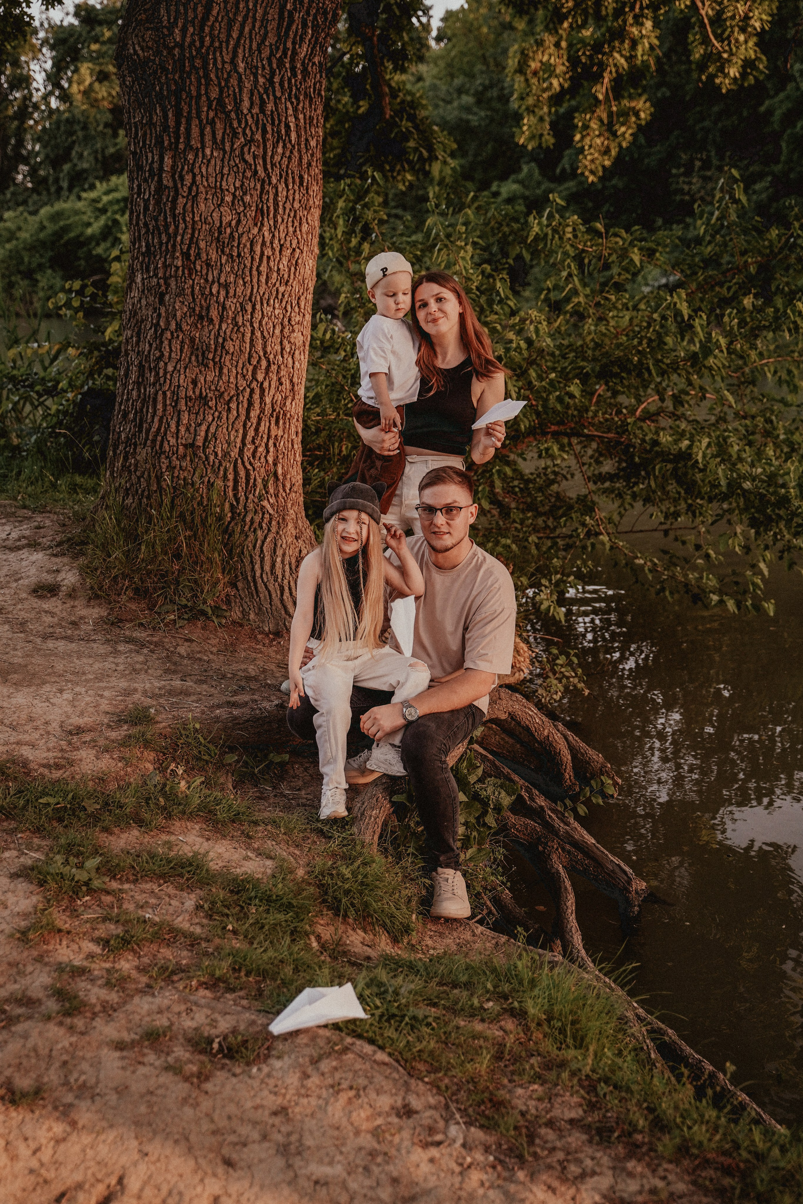 Семейная фотосессия со скейтом и самокатом. Семейный и женский фотограф в Краснодаре Анастасия Приймак