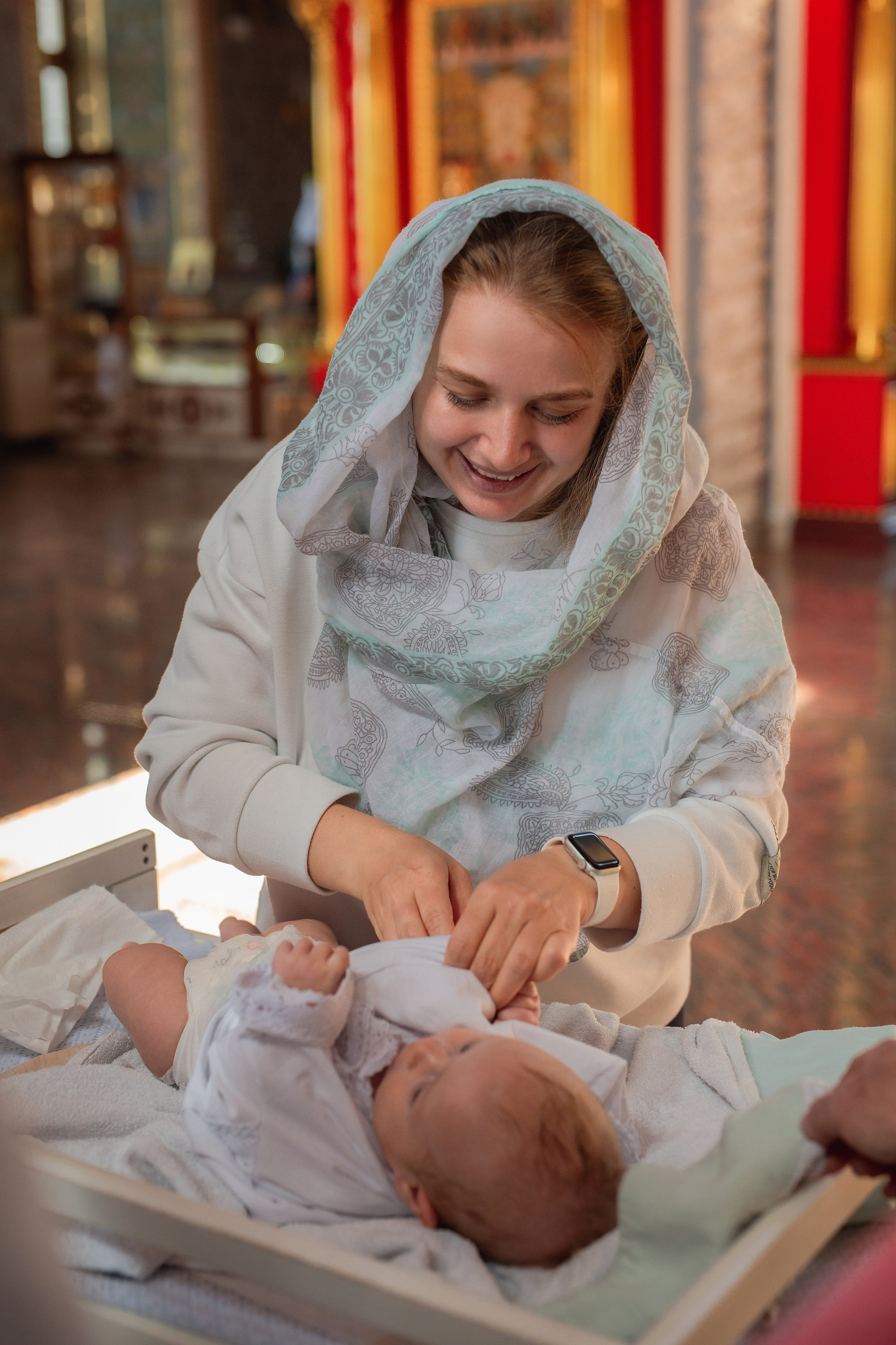 Крещение в храме Св. князя Георгия Всеволодовича. Фотограф беременности и семейный фотограф в Нижнем Новгороде Мила Шелест