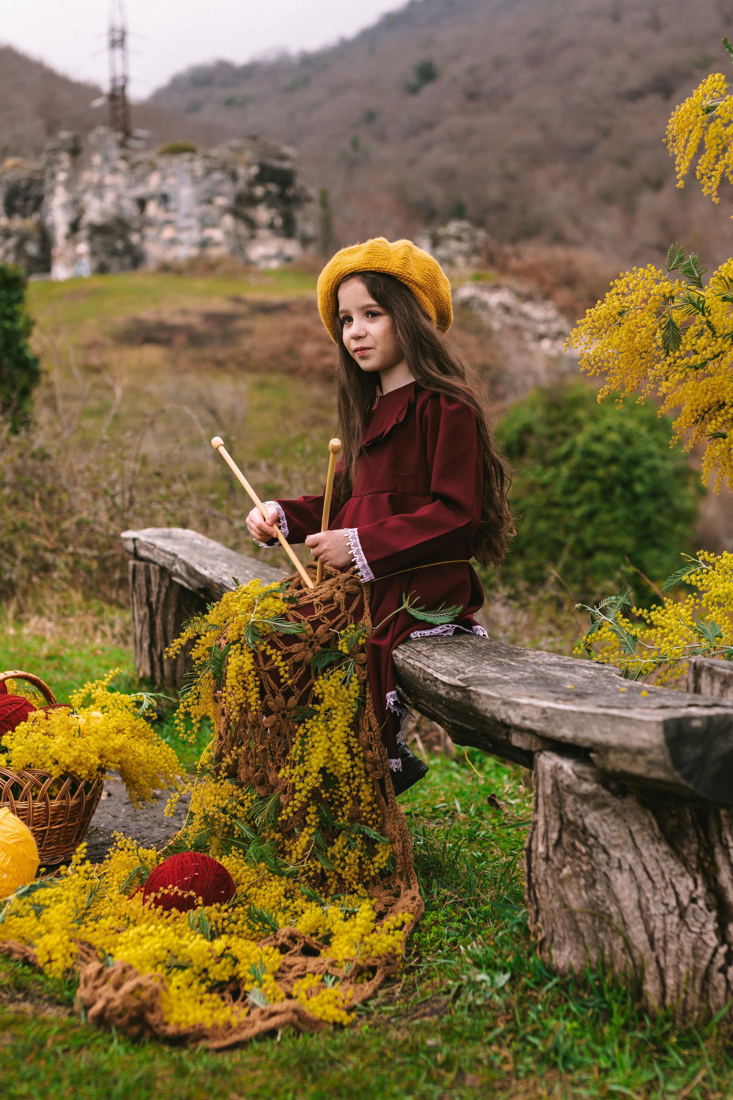 Девочка в горах. Семейный и художественный фотограф в Тюмени Юлия Логинова