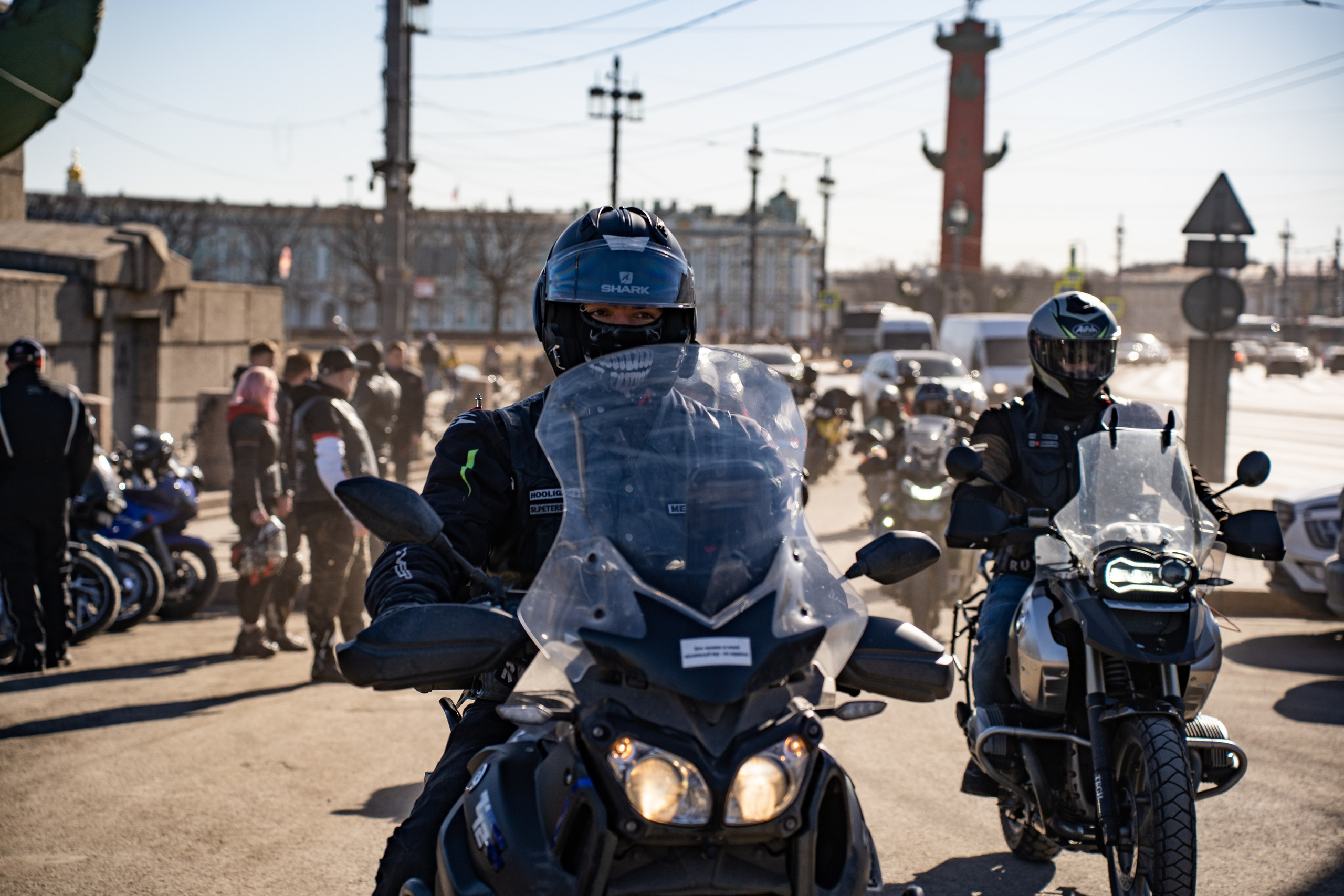 Весенний прохват мотоклуба Normans Riders MC. Концертный и репортажный фотограф в Санкт-Петербурге Слава Пахомов