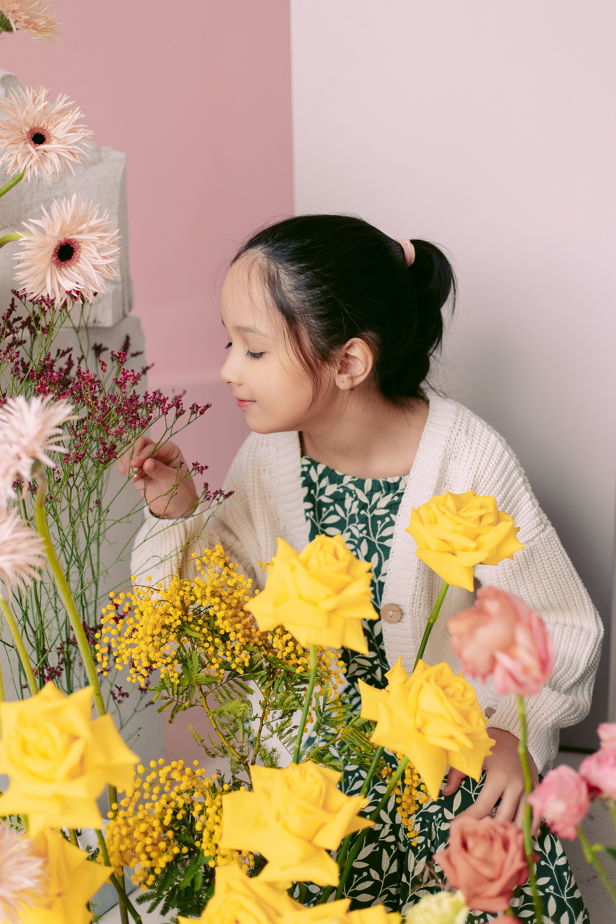 Цветочная фотосессия в фотостудии. Семейная фотосессия. Фотограф в Санкт-Петербурге, Анна Скворцова