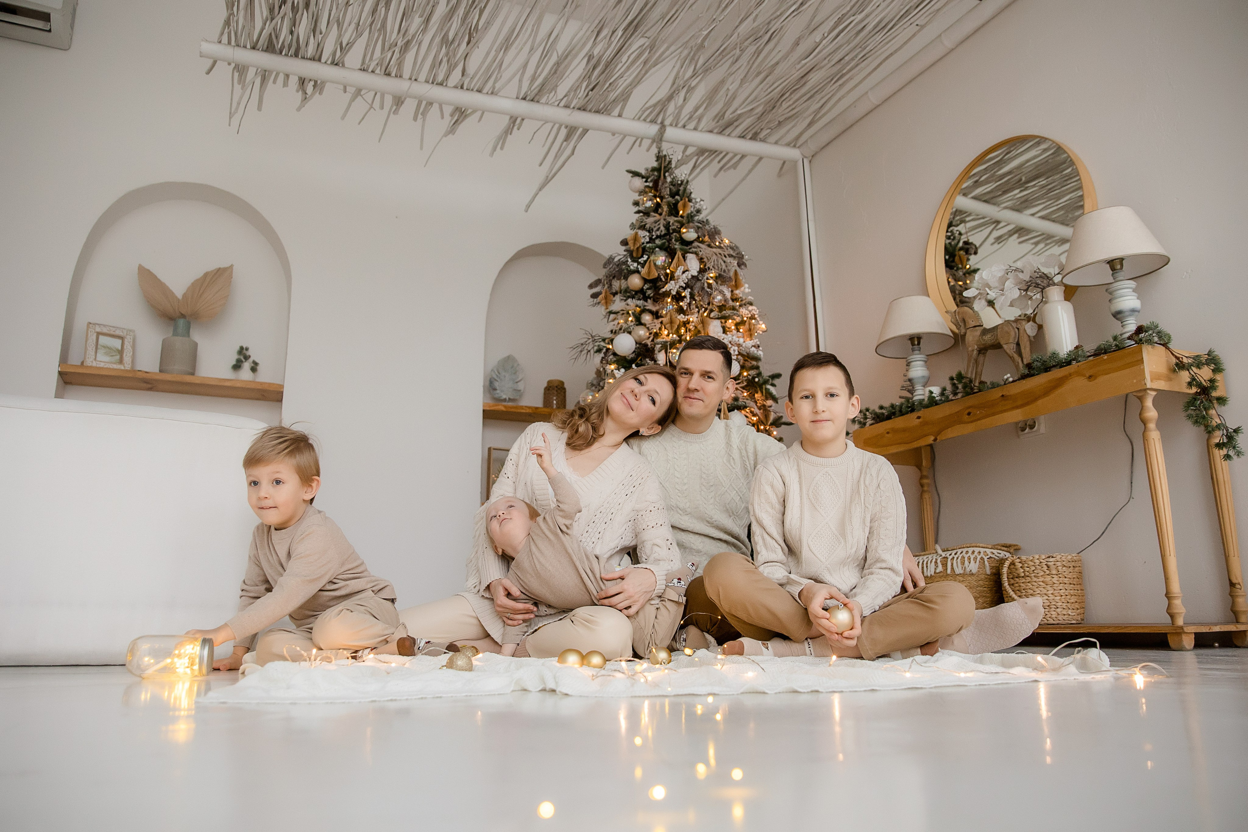 Нескучная новогодняя фотосессия — приношу весь инвентарь с собой. Семейный и детский фотограф в Москве Вера Ускова
