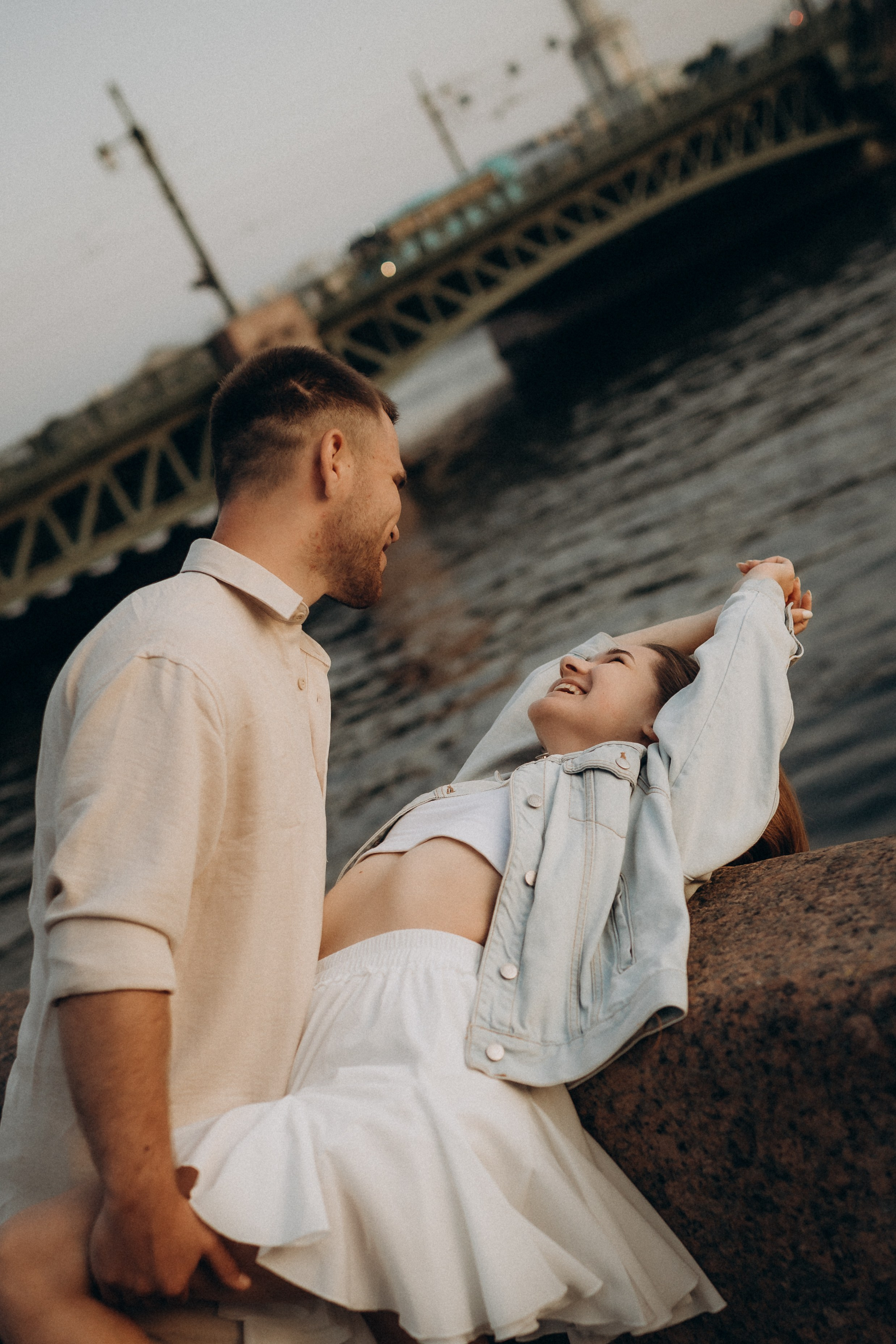 Фотосессия с разводными мостами: LoveStory. Фотограф Санкт-Петербург Князева Елизавета