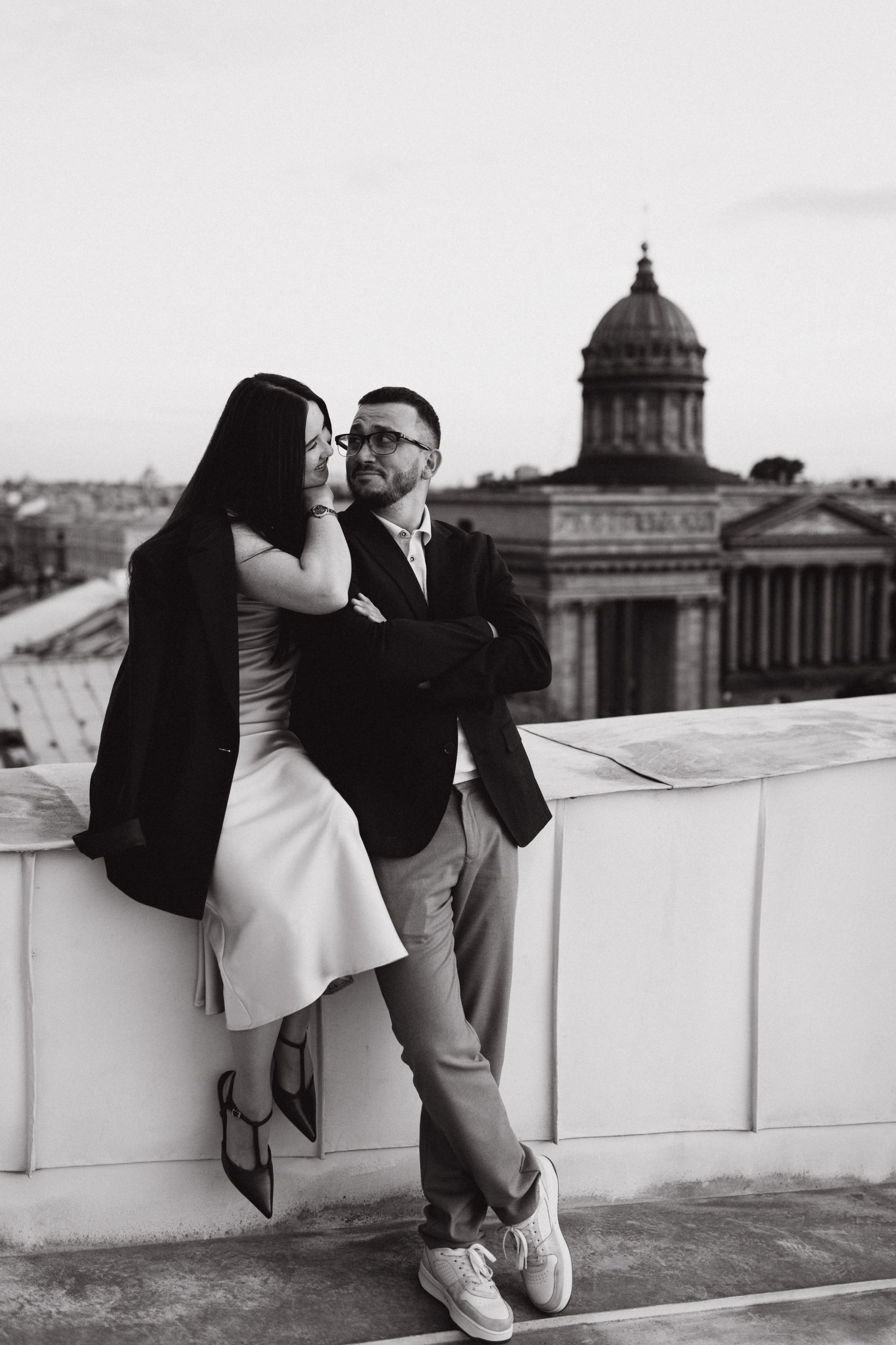 LoveStory на крышах Питера. Фотограф Санкт-Петербург Князева Елизавета