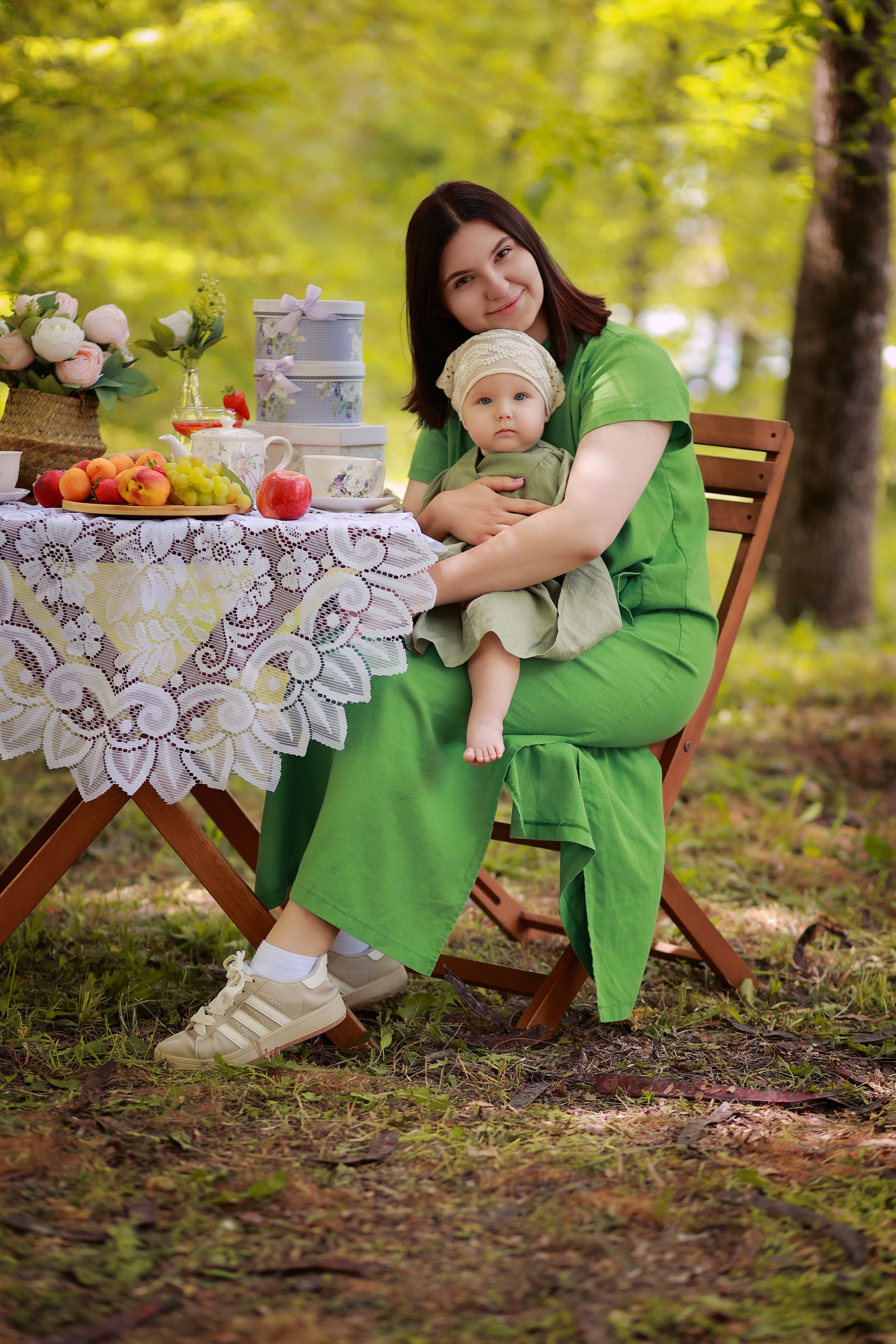 Чаепитие в парке. Детский семейный фотограф Краснодар