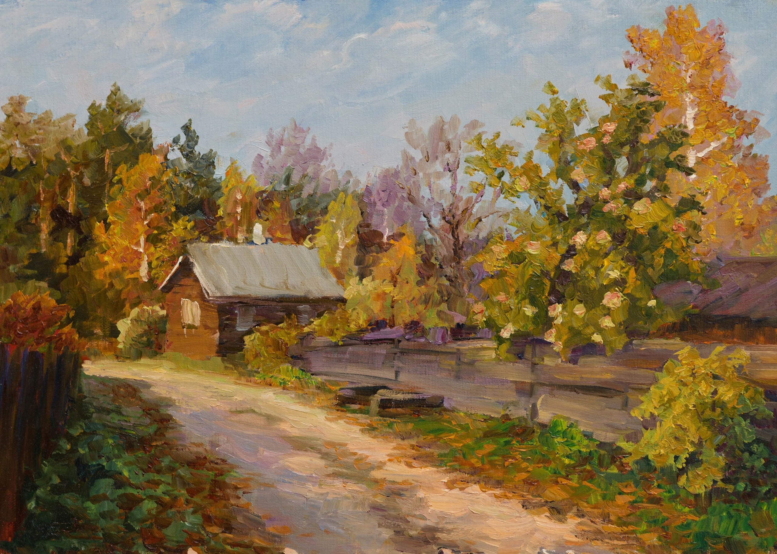 Русский пейзаж. Художник Василий Гасич