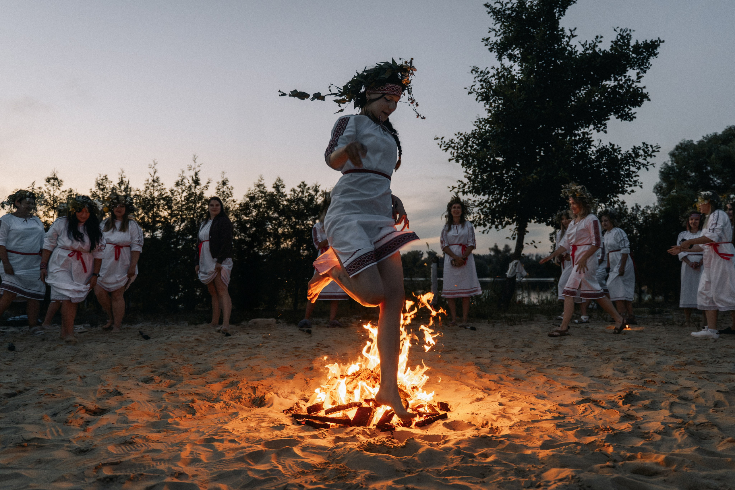 В ночь на Ивана Купала. Фотограф Александр Решня