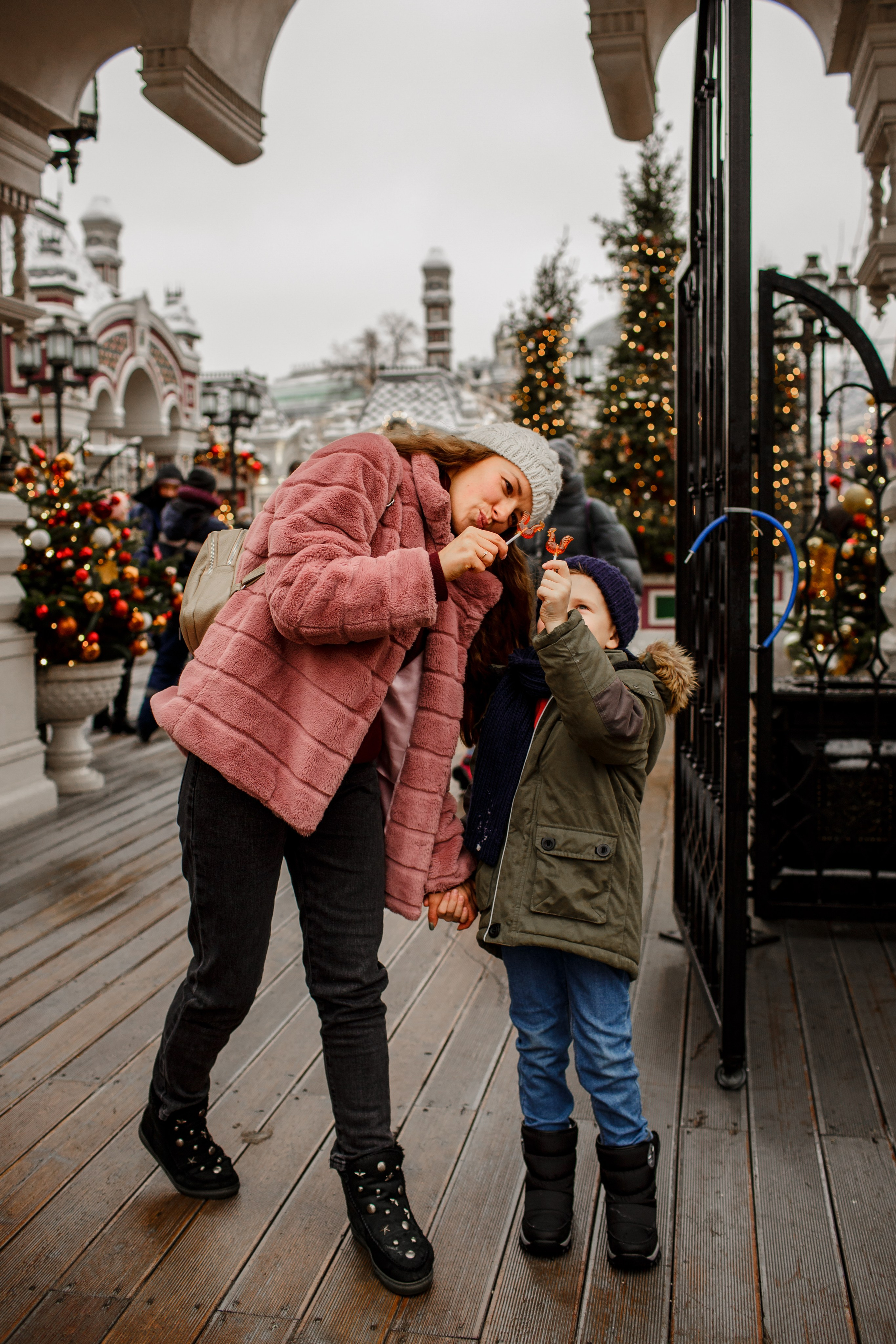 Новогодняя фотопрогулка в Москве. Свадебный фотограф Кирилл Белый