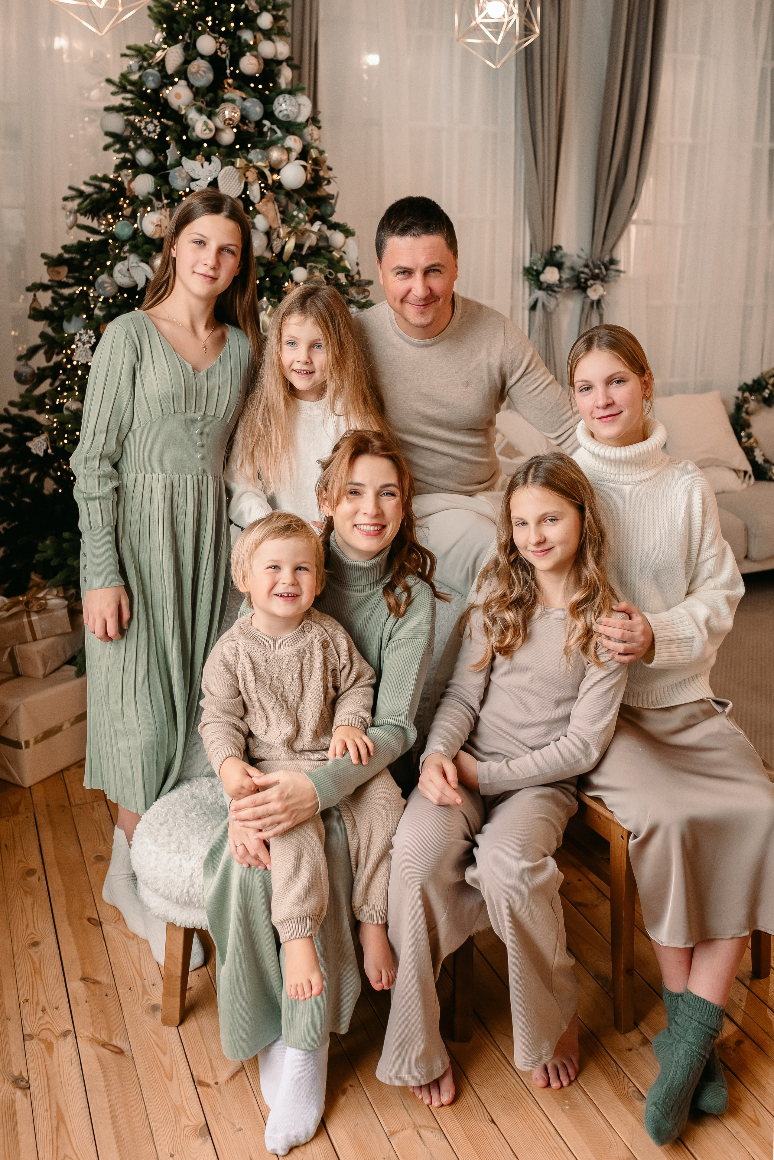 Новогодняя семейная фотосессия. Фотограф Юлия Кондратьева