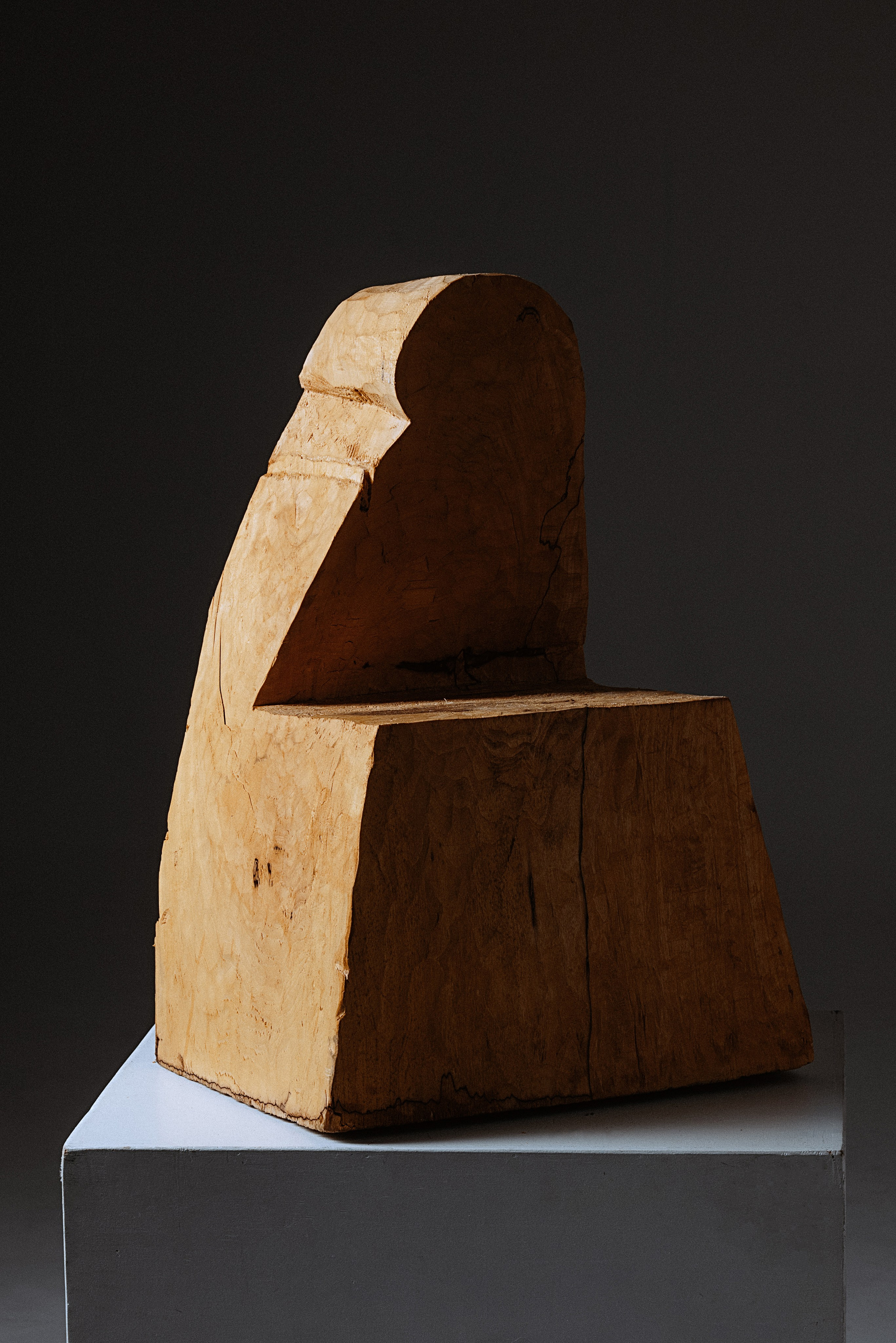 Скульптура "Благое молчание", 2023 год, дерево 30*40*55