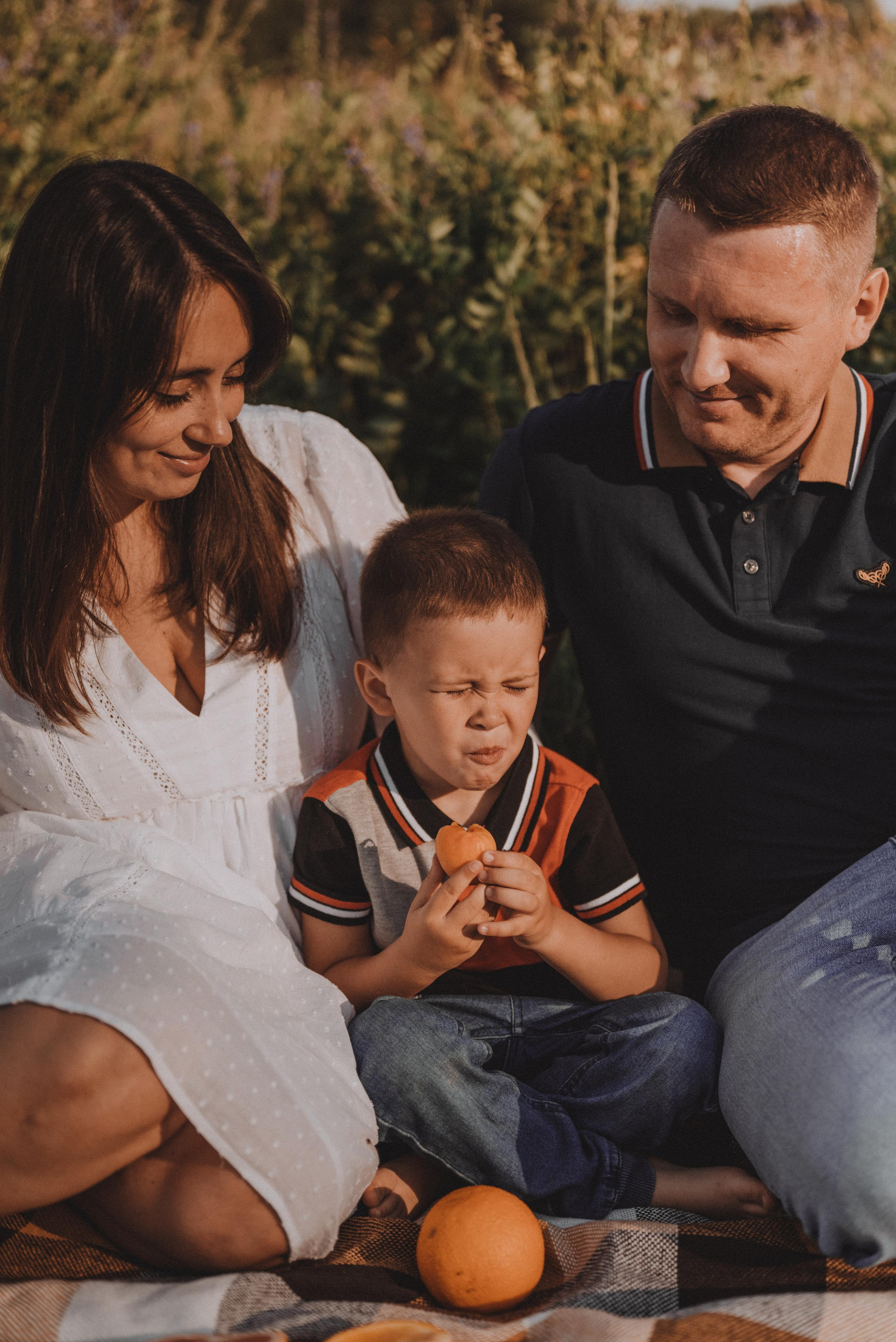 Пикник на закате. Фотограф Кристина Пархоменко