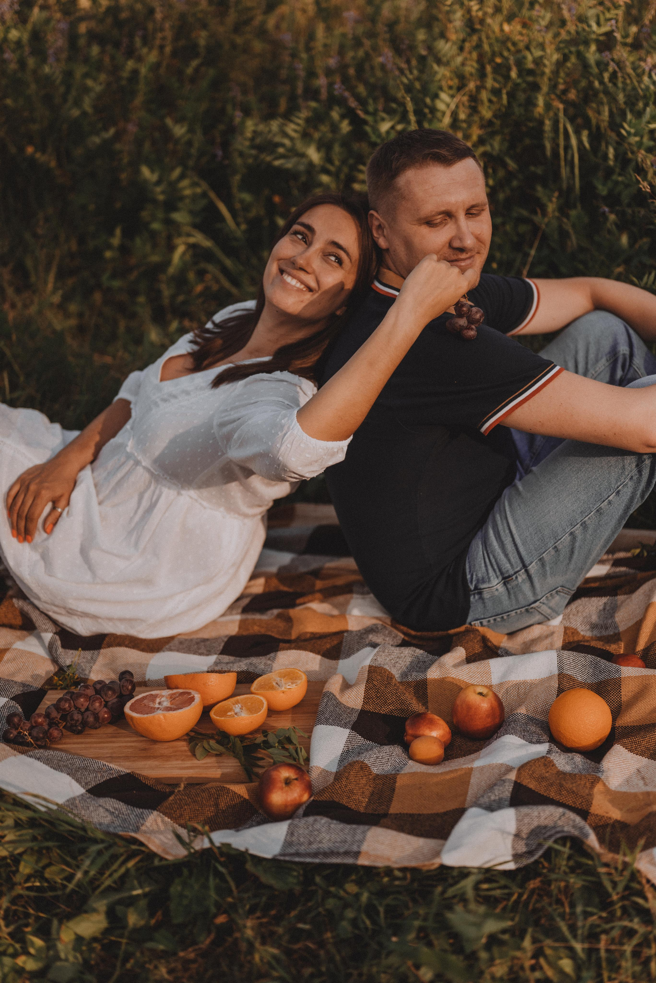 Пикник на закате. Фотограф Кристина Пархоменко