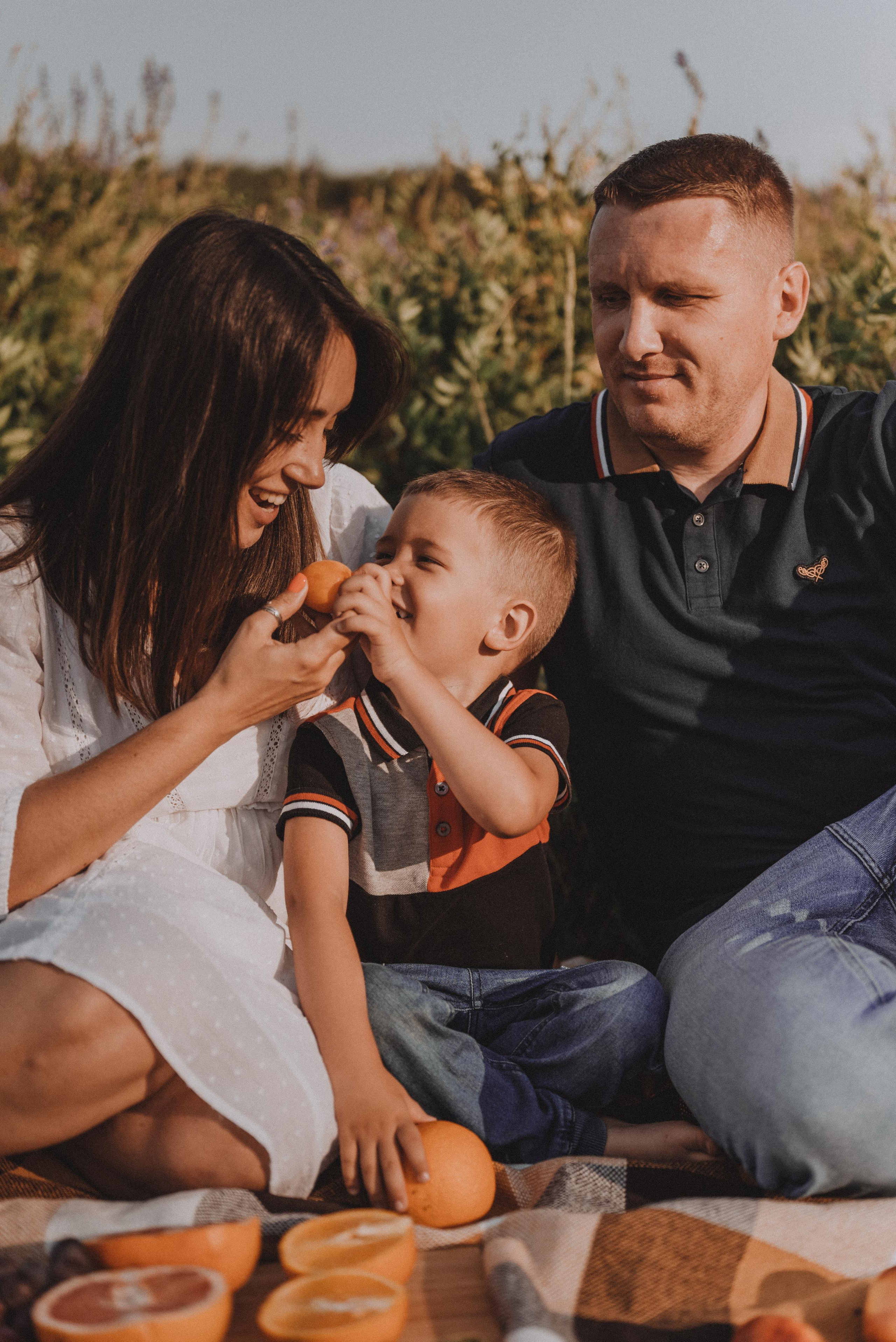 Пикник на закате. Фотограф Кристина Пархоменко