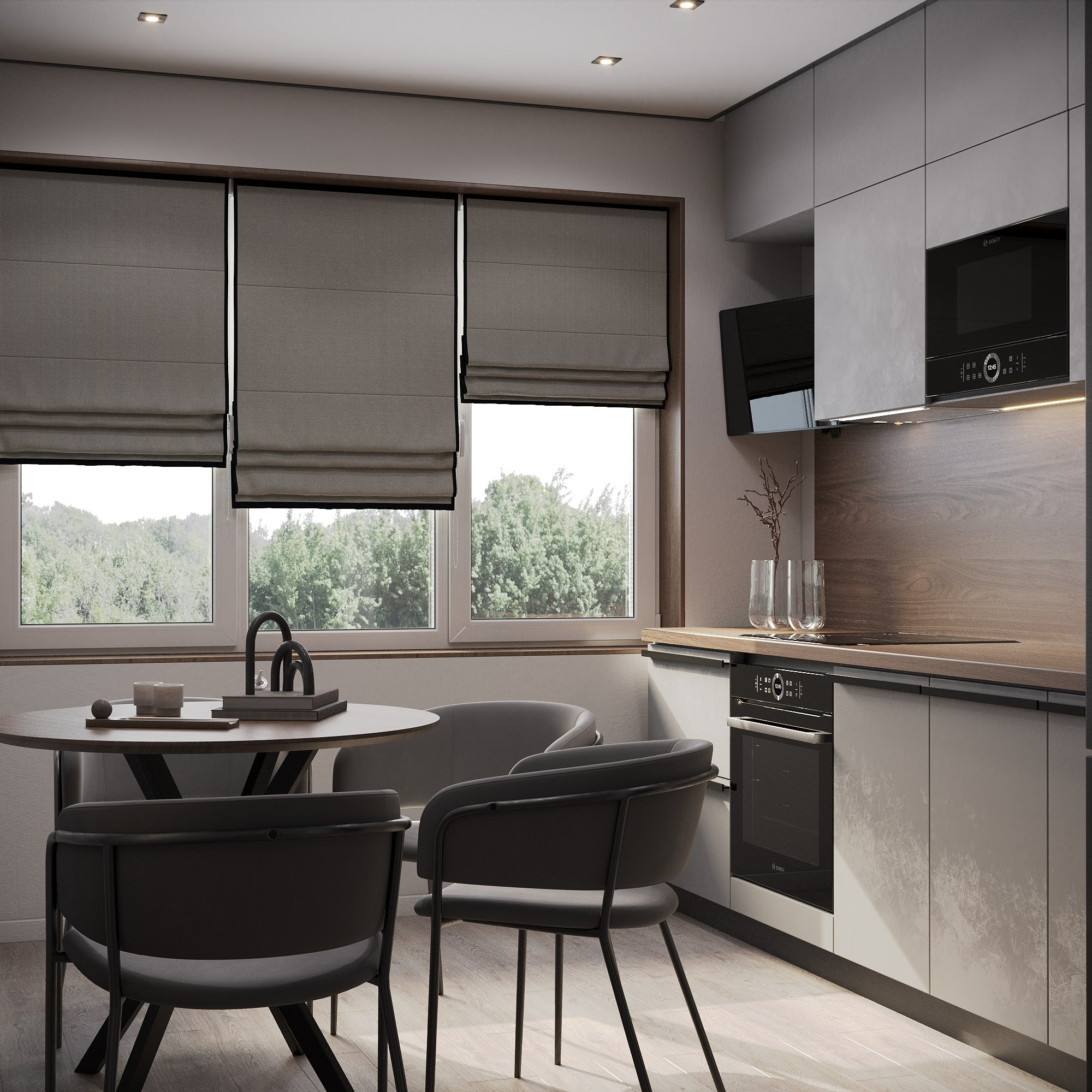 Комсомольский проспект 48 м². БК студия дизайна интерьера