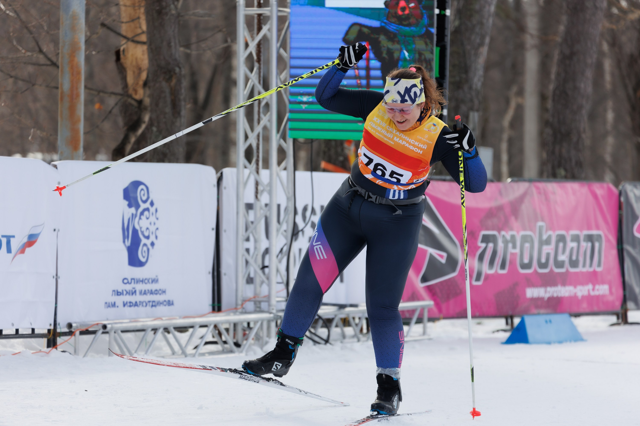 XXVII Сахалинский лыжный марафон. Фотограф Анастасия Зубкова