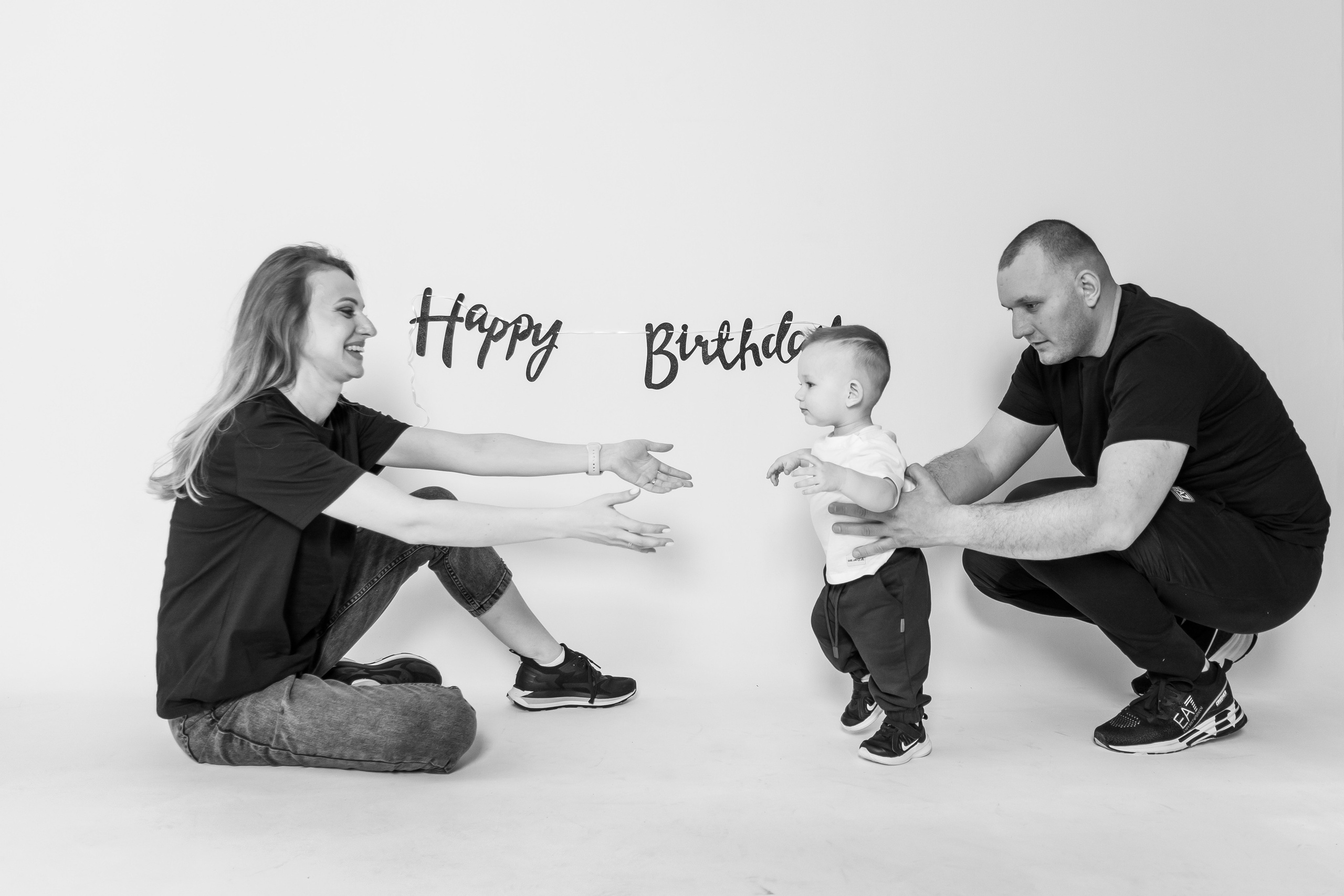 Годик Ростиславу в стиле «минимализм». Семейный и детский фотограф Кущ Наташа