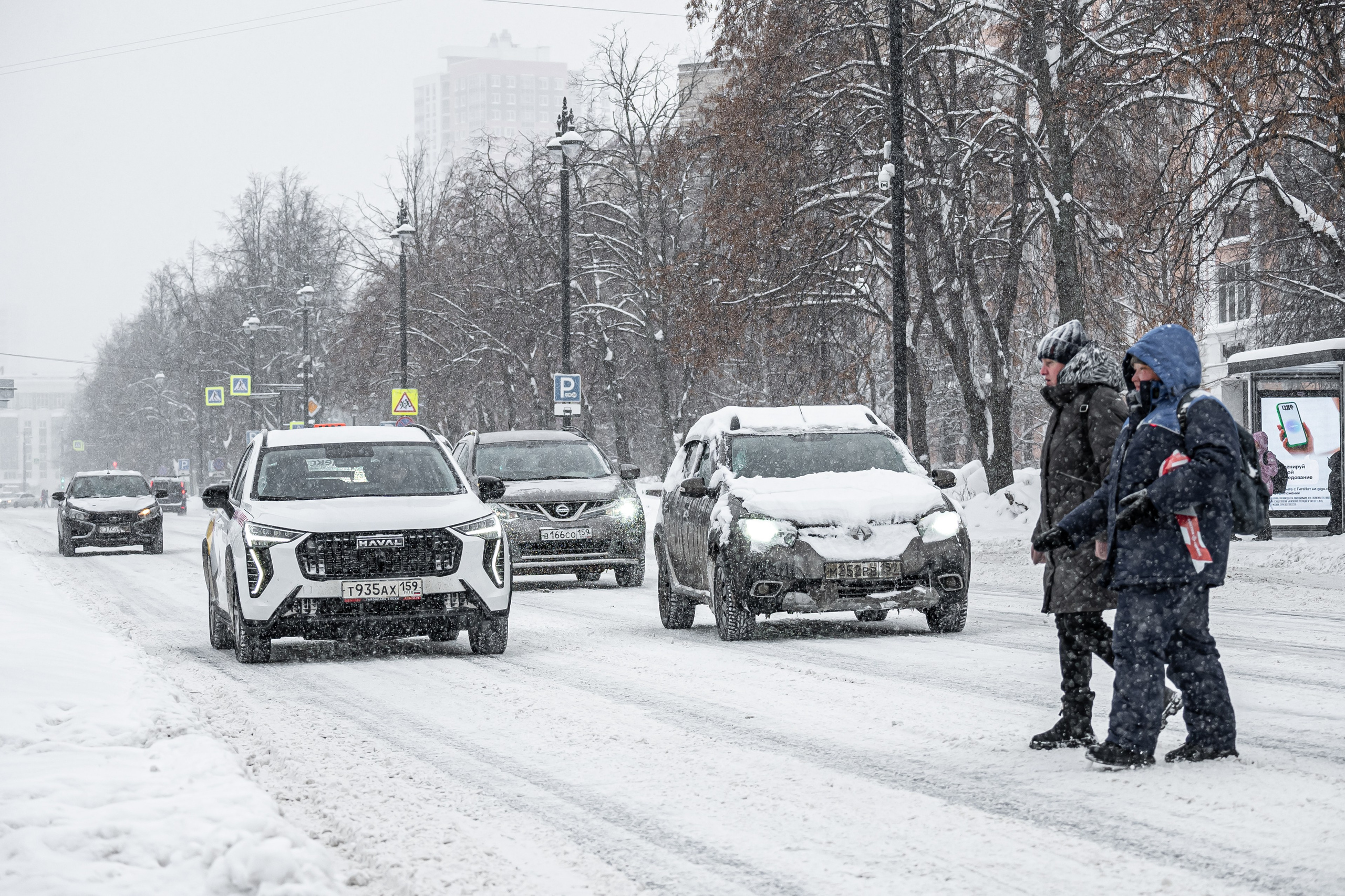 Снегопад. Репортажный фотограф