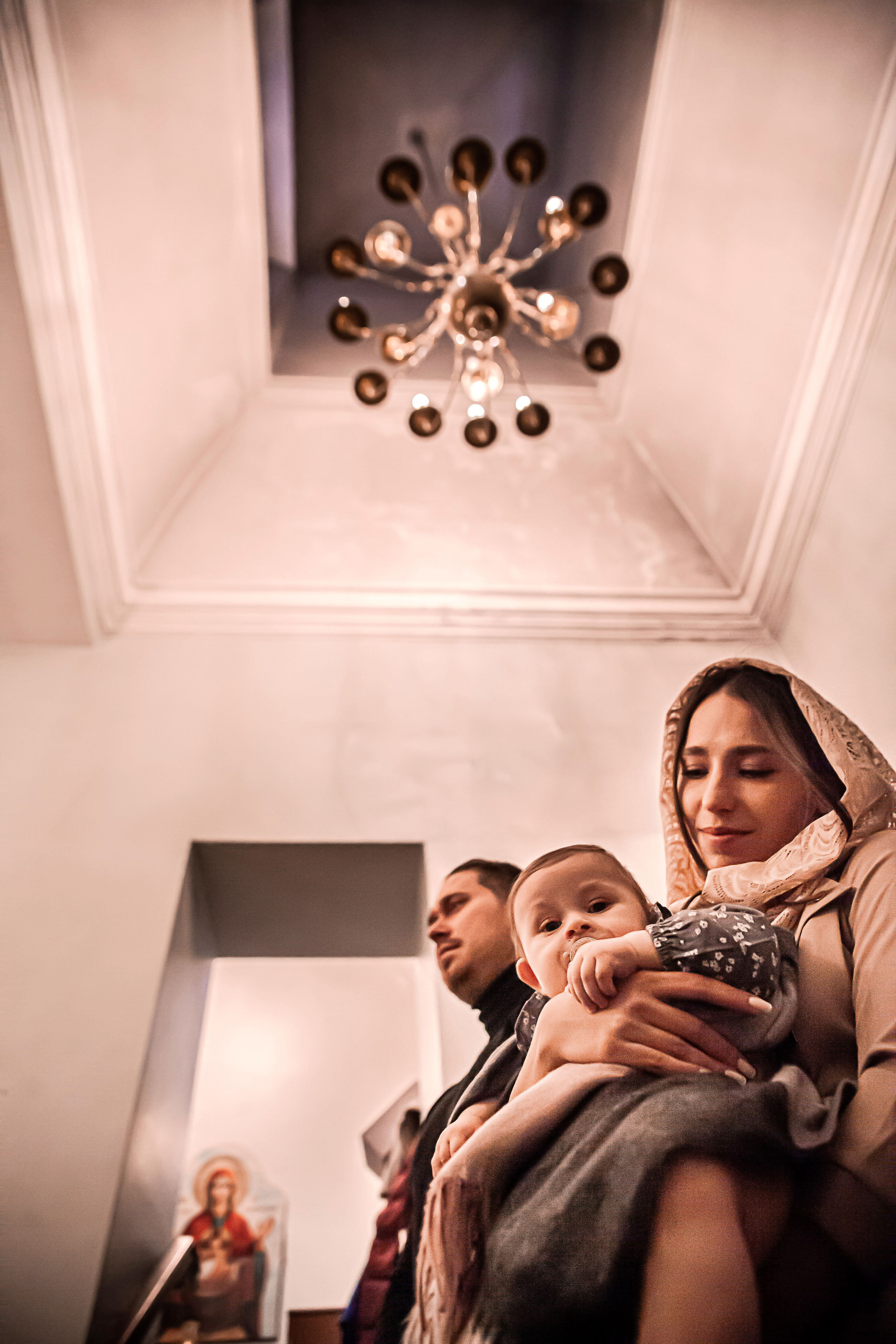 Таинство крещения Амелии. Фотограф Наталья Яковлева, Санкт-Петербург. Семьи, ньюборн, крещения