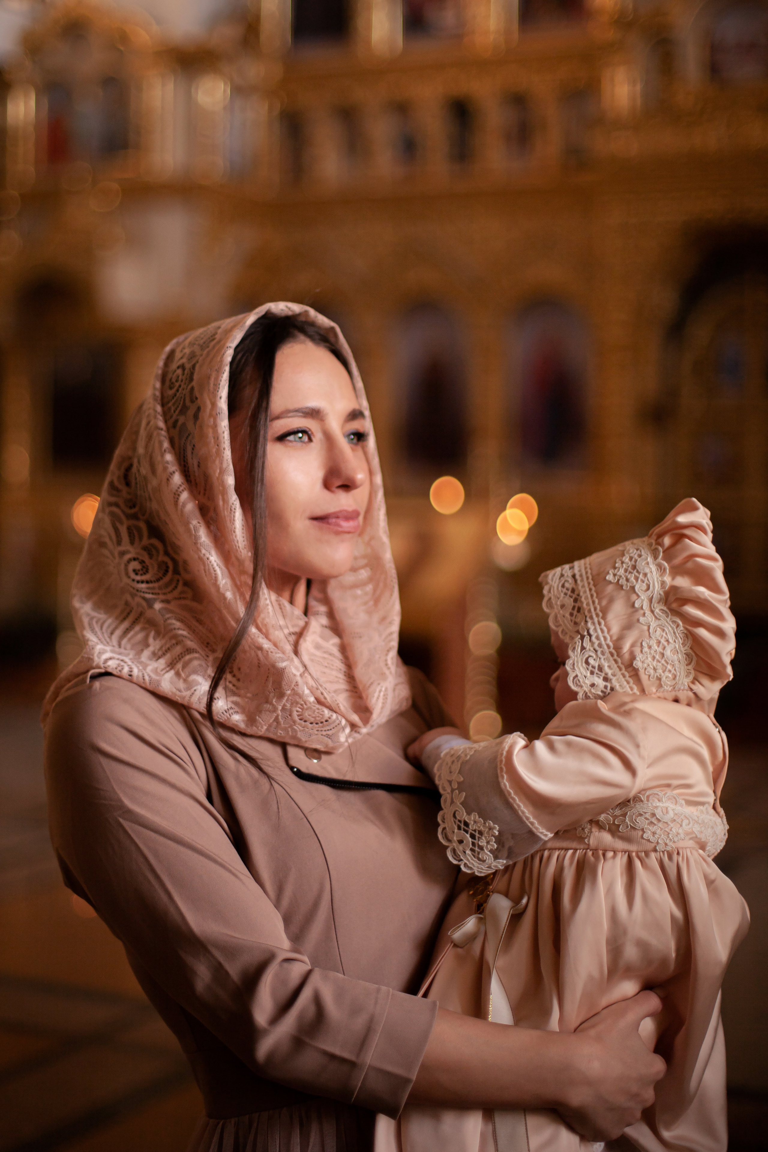 Таинство крещения Амелии. Фотограф Наталья Яковлева, Санкт-Петербург. Семьи, ньюборн, крещения