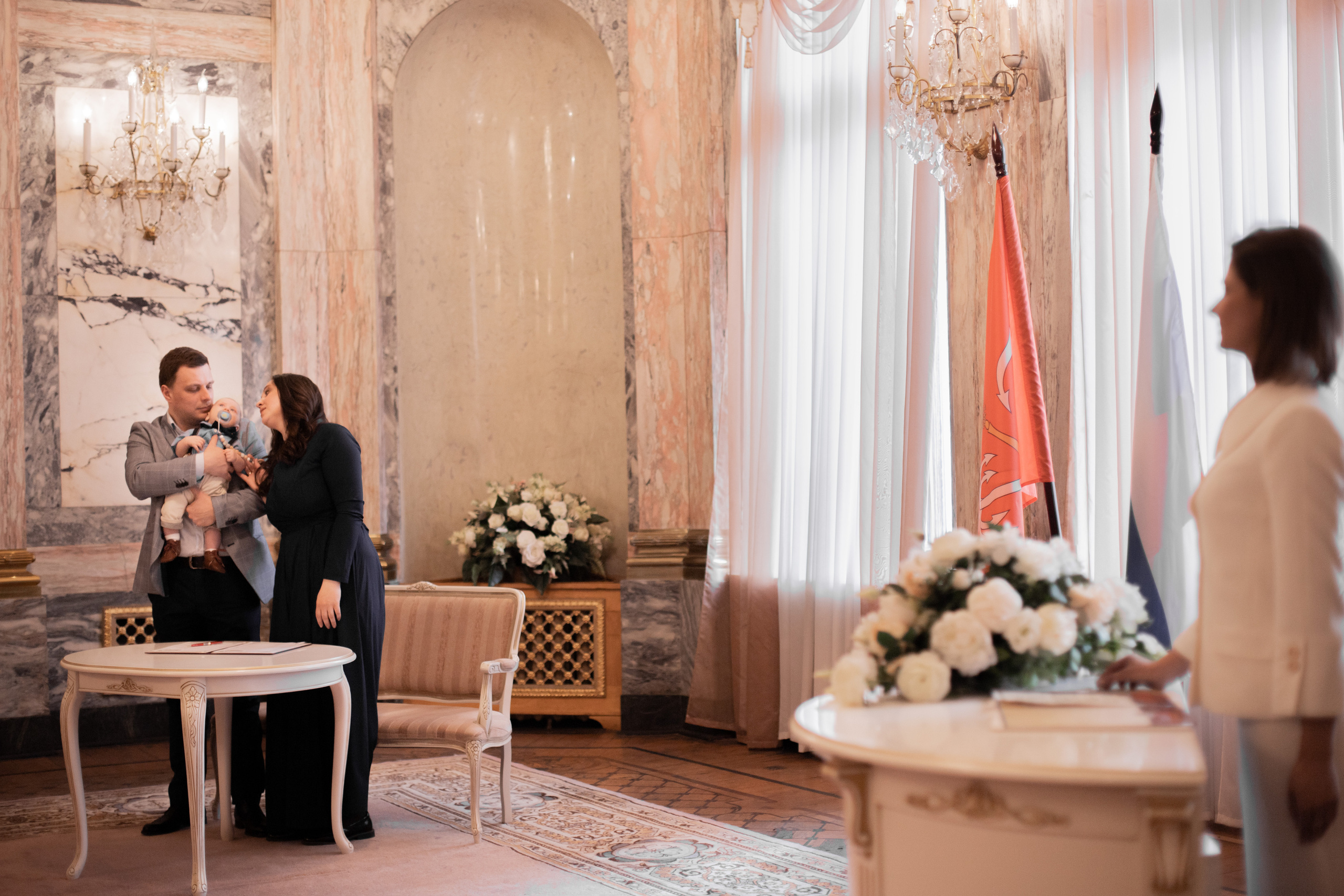 Торжественная регистрация Михаила во дворце Малютки. Фотограф Наталья Яковлева, Санкт-Петербург. Семьи, ньюборн, крещения