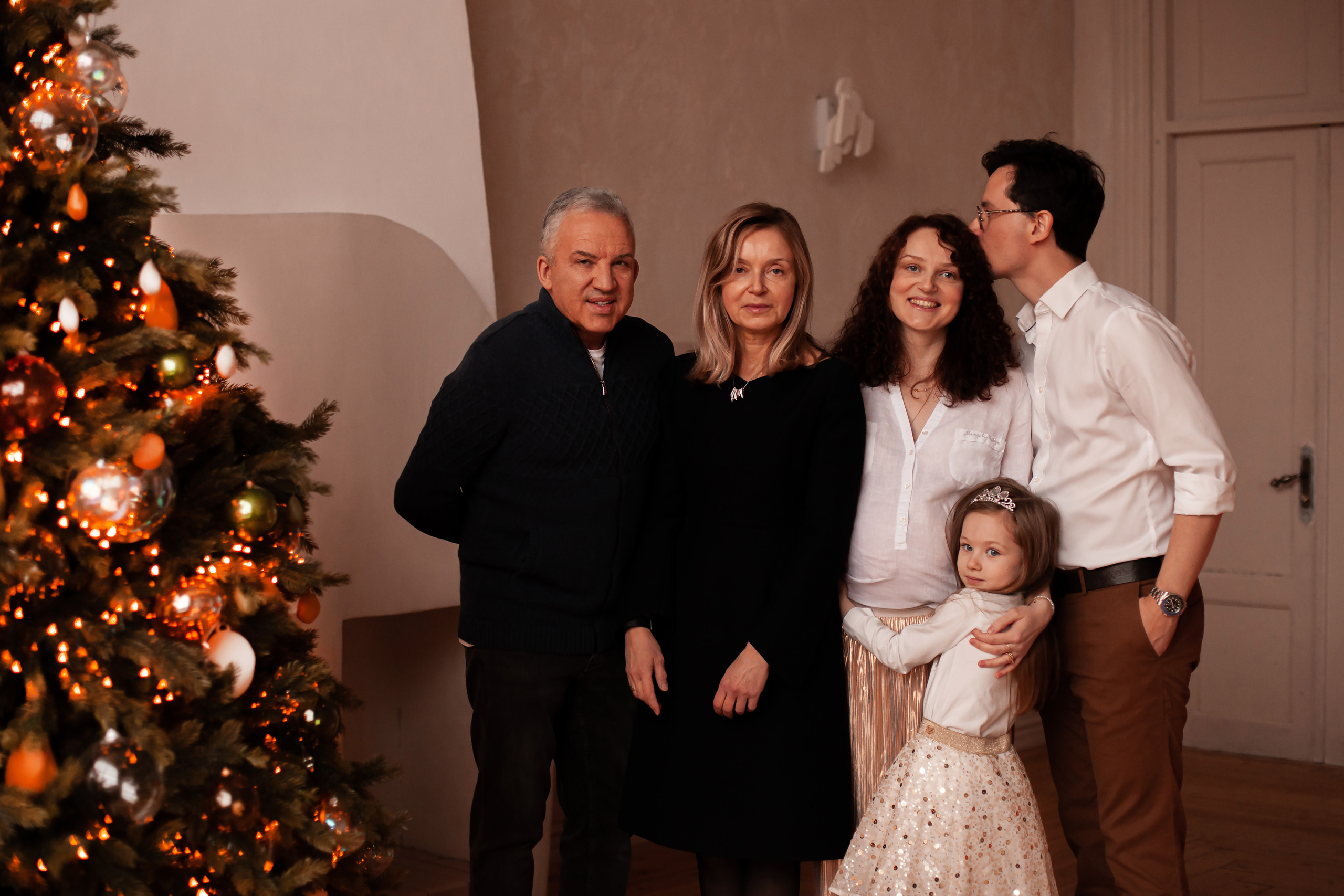 Семейная новогодняя история. Фотограф Наталья Яковлева, Санкт-Петербург. Семьи, ньюборн, крещения