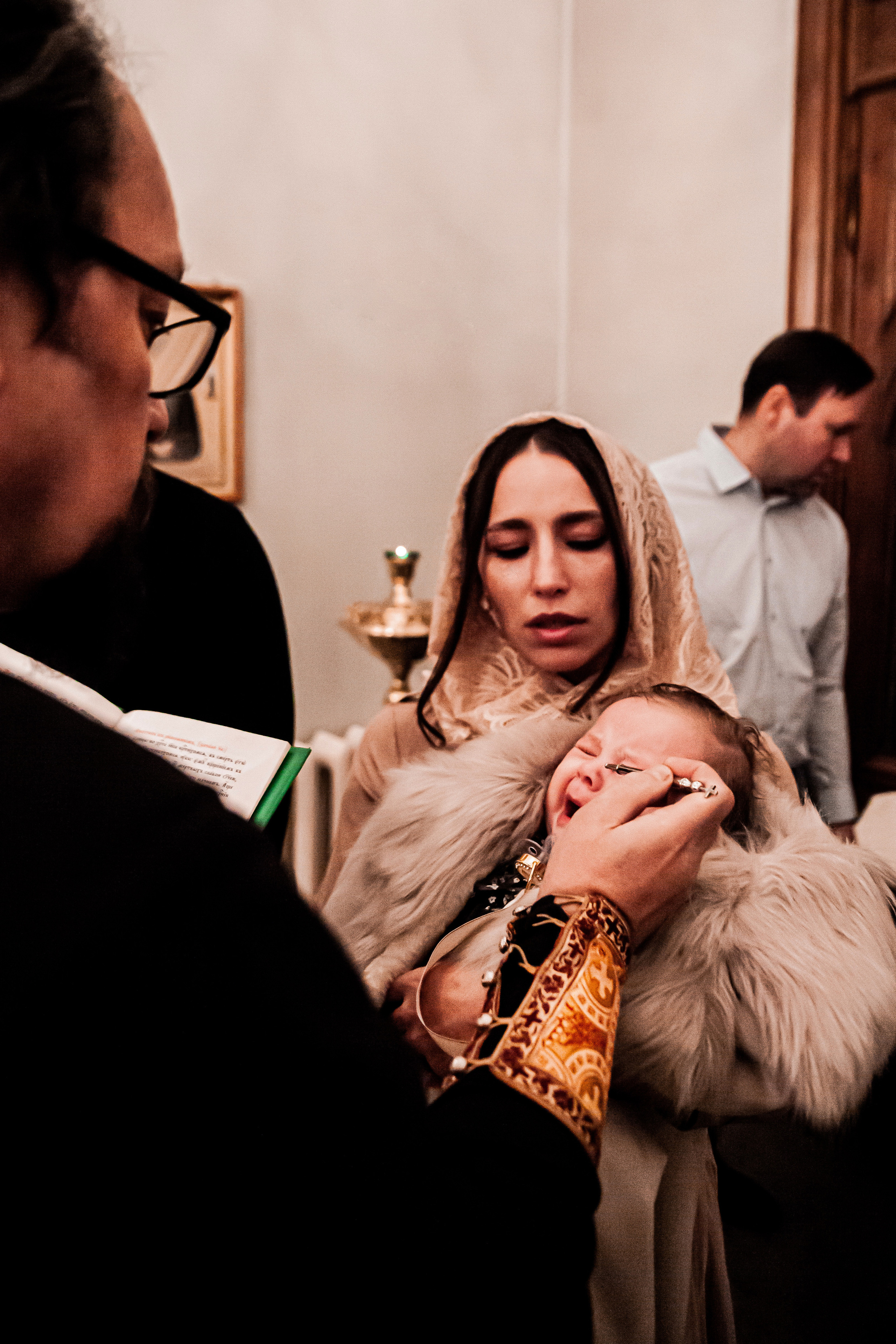 Таинство крещения Амелии. Фотограф Наталья Яковлева, Санкт-Петербург. Семьи, ньюборн, крещения