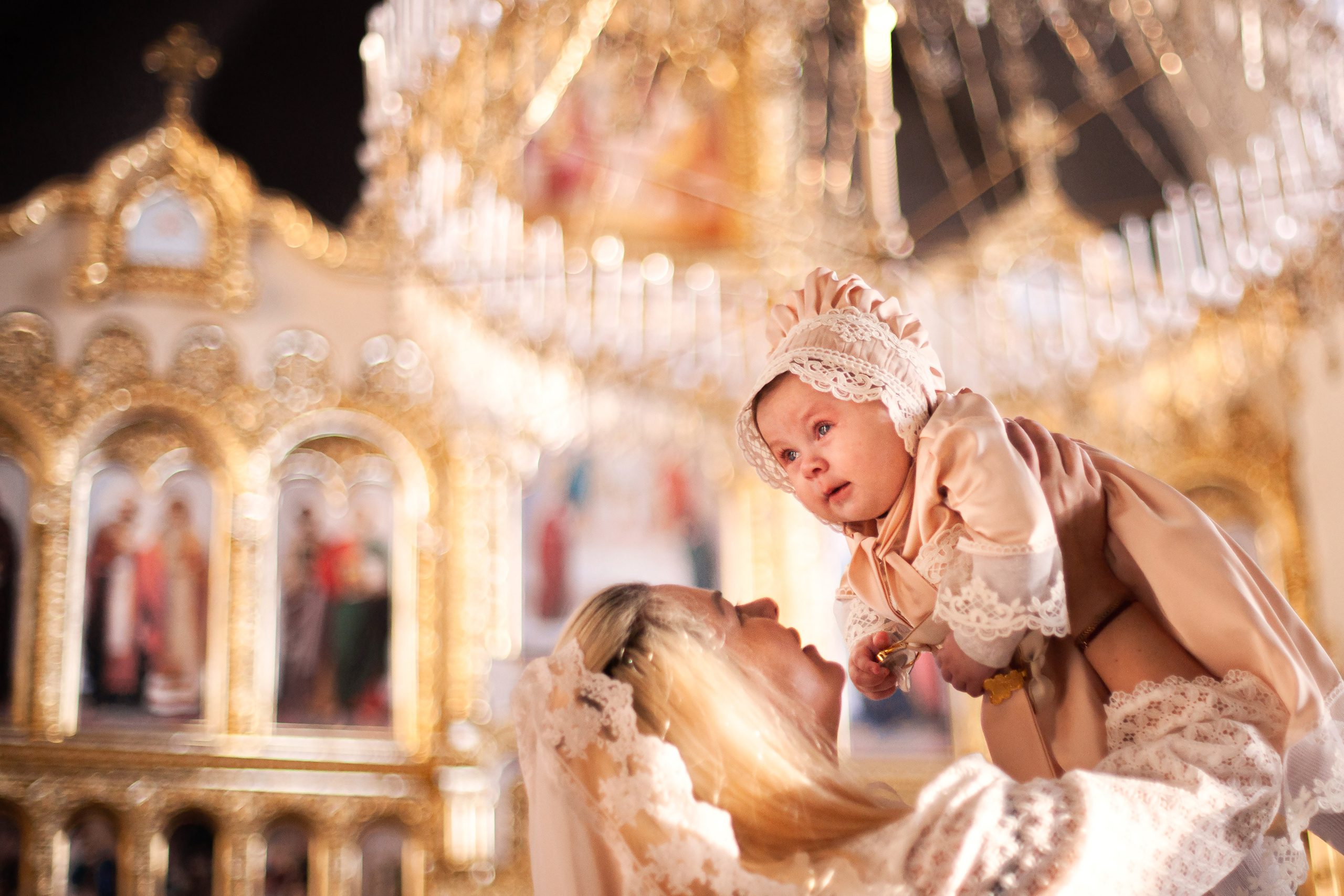Таинство крещения Амелии. Фотограф Наталья Яковлева, Санкт-Петербург. Семьи, ньюборн, крещения