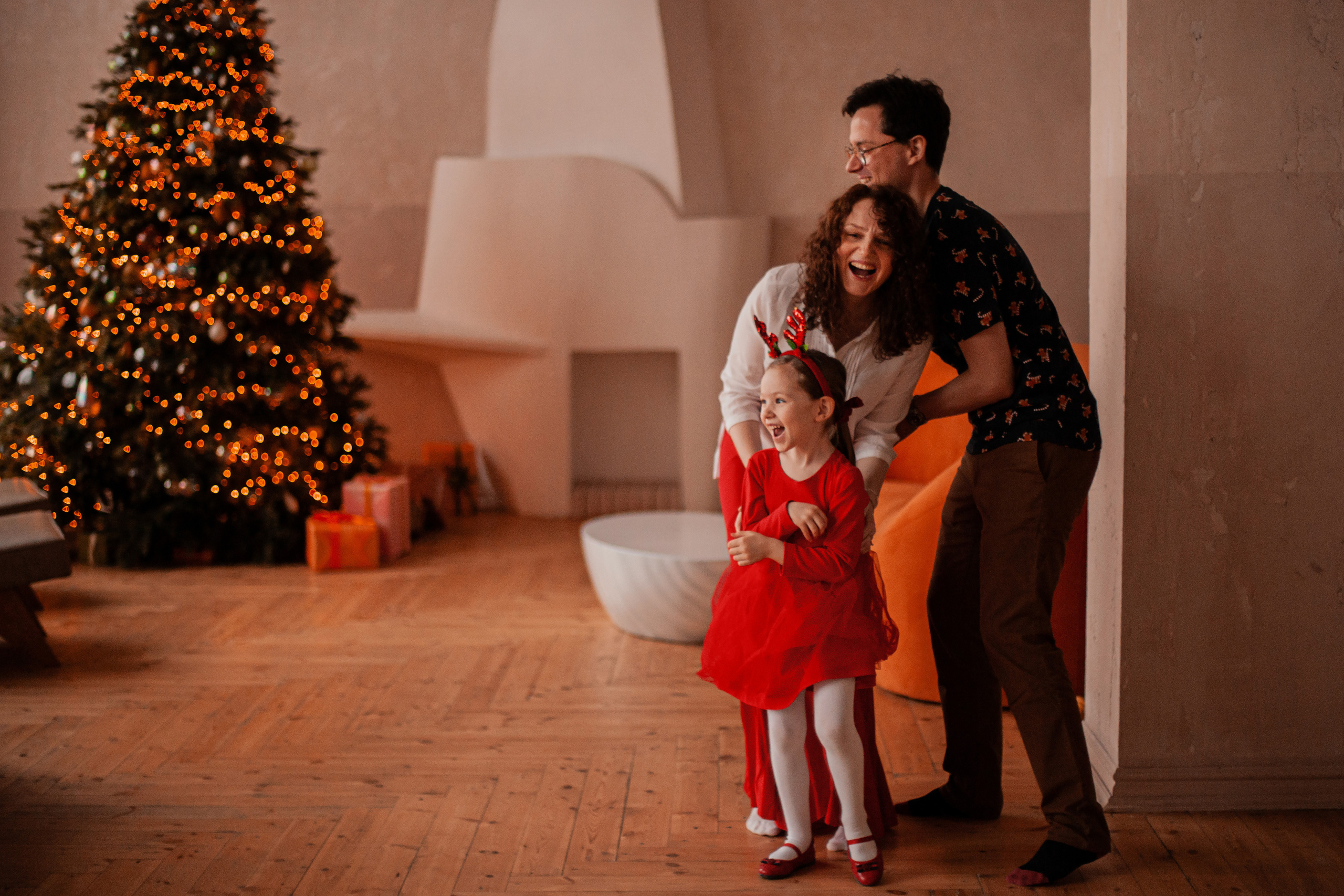 Семейная новогодняя история. Фотограф Наталья Яковлева, Санкт-Петербург. Семьи, ньюборн, крещения