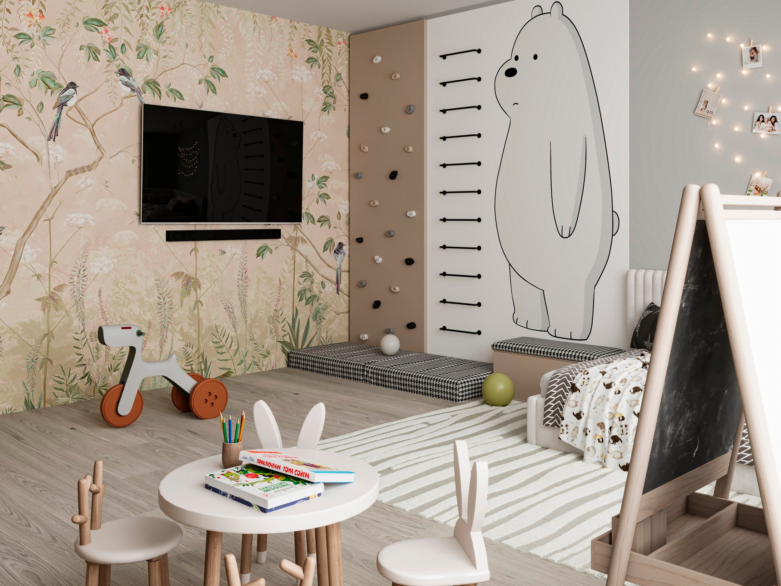 Детская комната девочки. 3D визуализатор