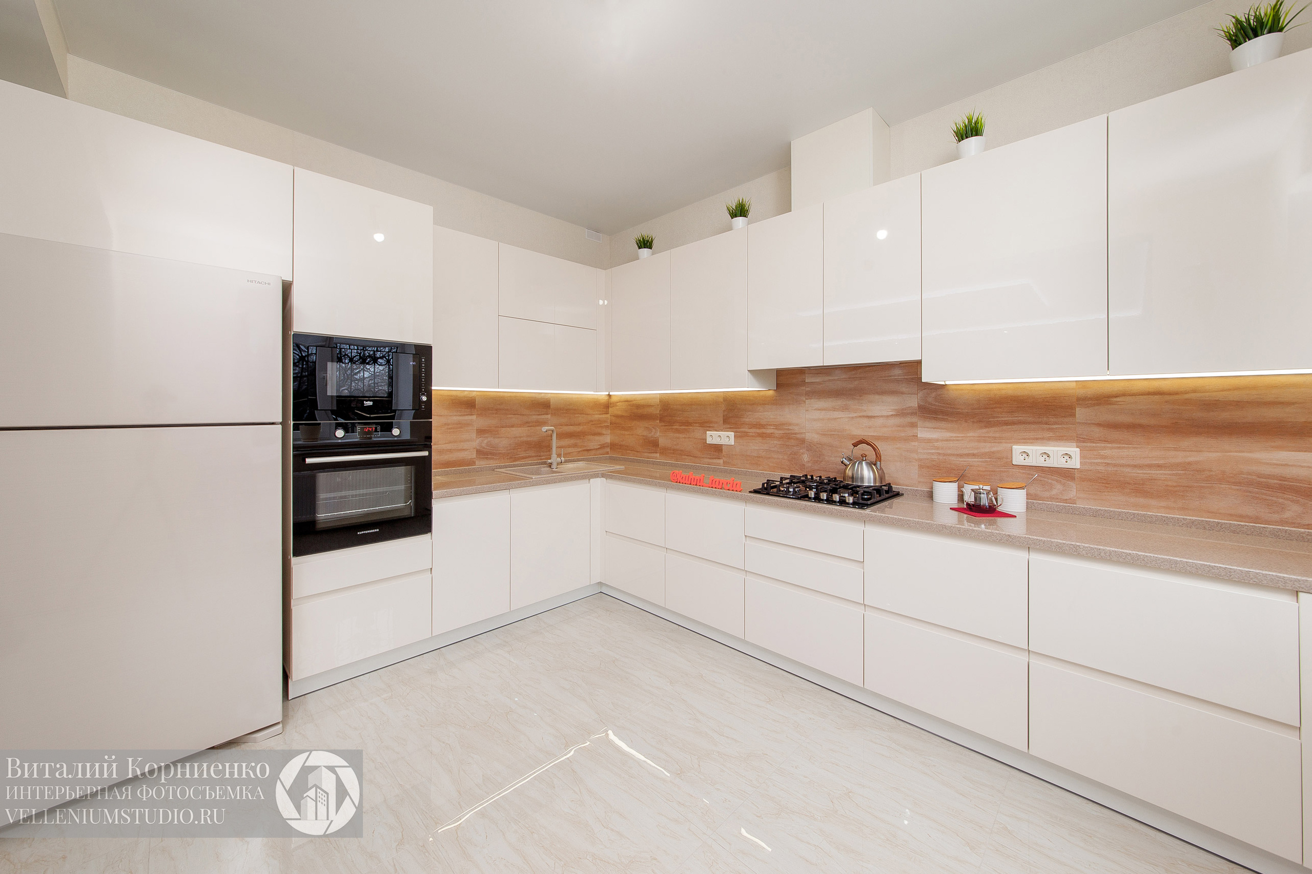 Кухня П образная. Интерьерный фотограф Краснодар: профессионально по доступным ценам