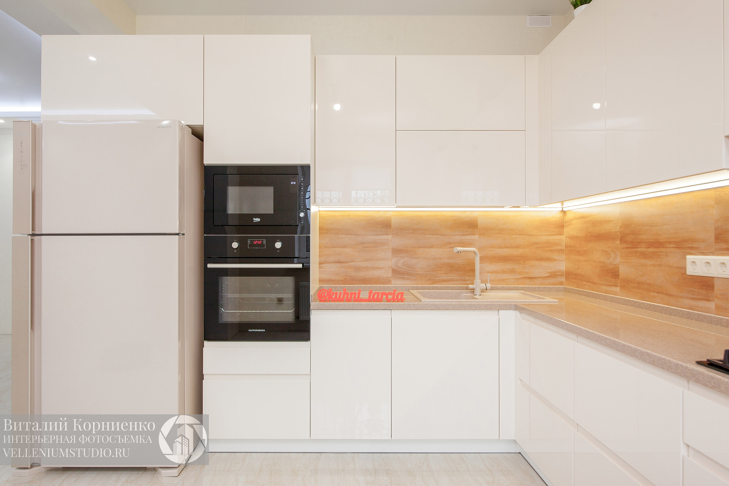 Кухня П образная. Интерьерный фотограф Краснодар: профессионально по доступным ценам