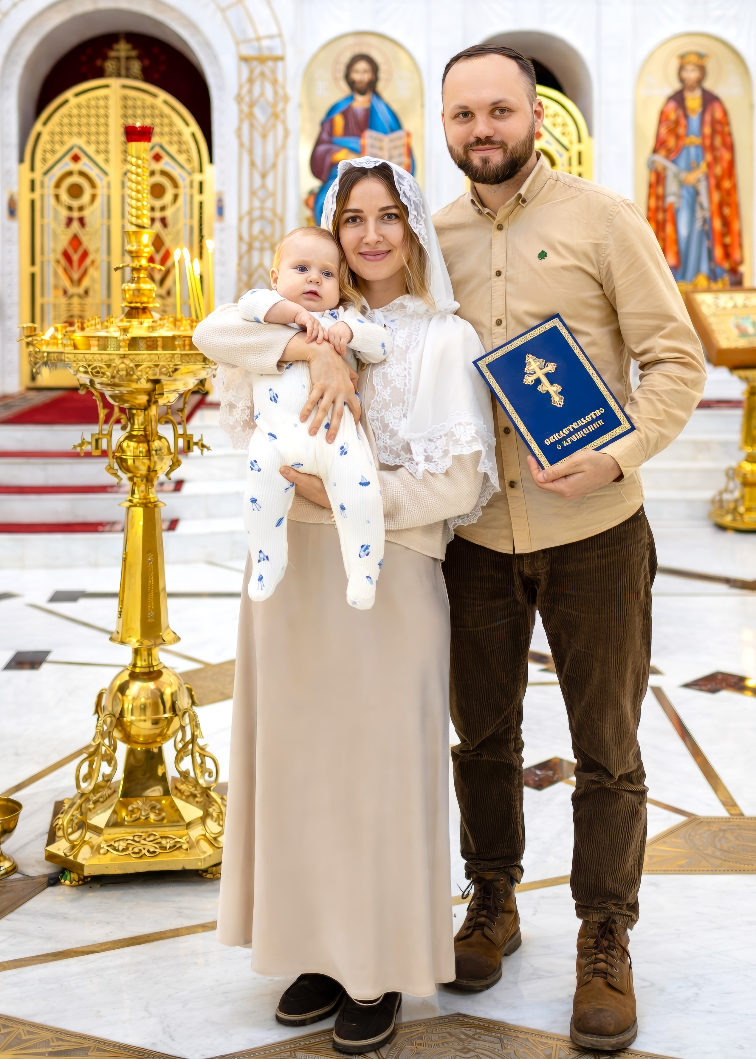 Крещение Леонида. Семейный и детский фотограф в Москве Юлия