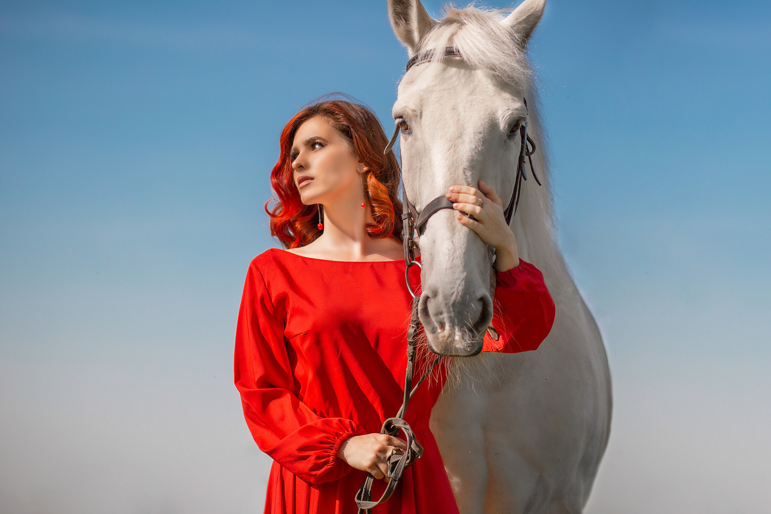 Екатерина и Воробей. Фотосессия с лошадьми в Нижнем Новгороде