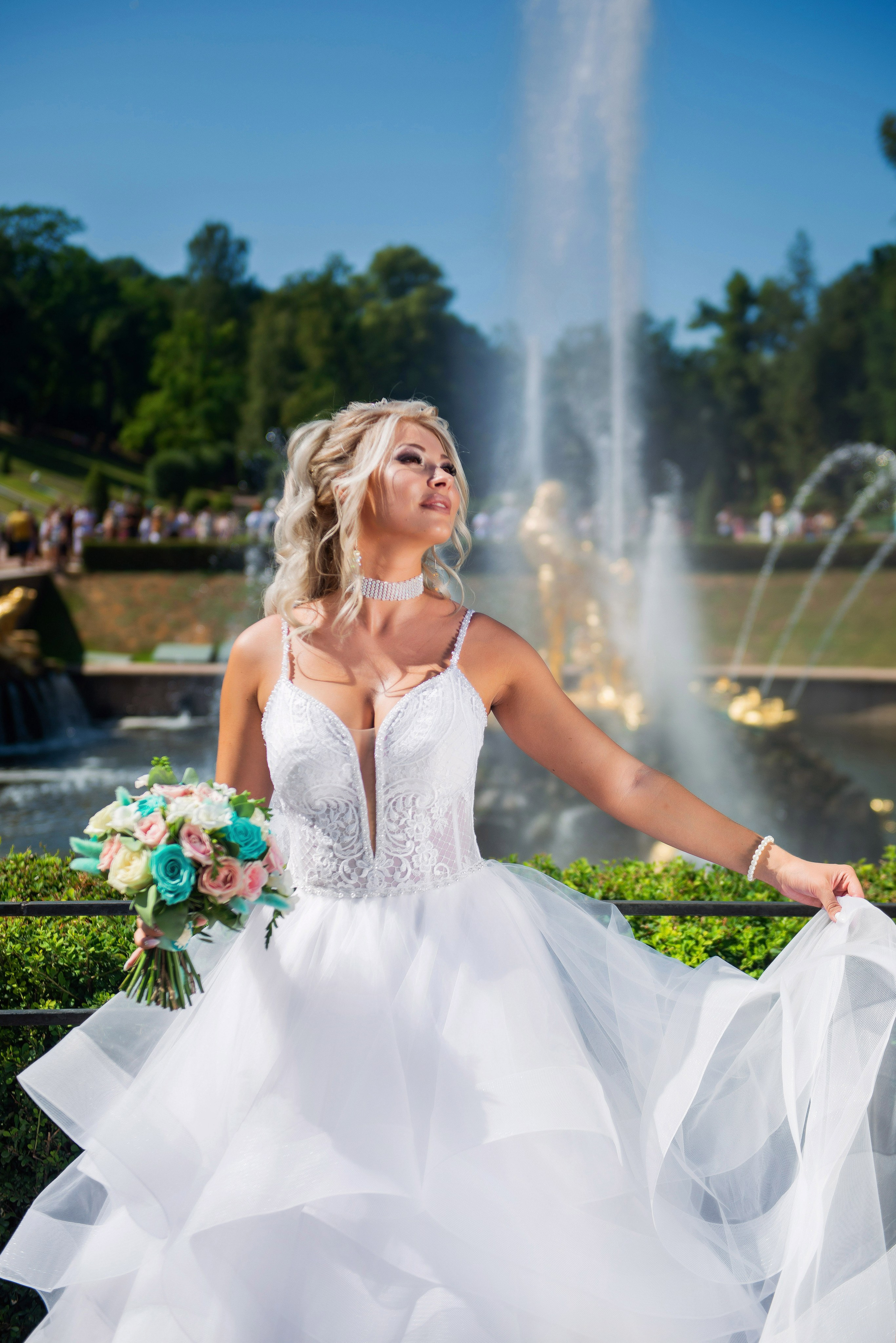 Свадебная прогулка в Петергофе. Портретный, семейный и свадебный фотограф в Санкт-Петербурге и в Пушкине Ширяев Денис