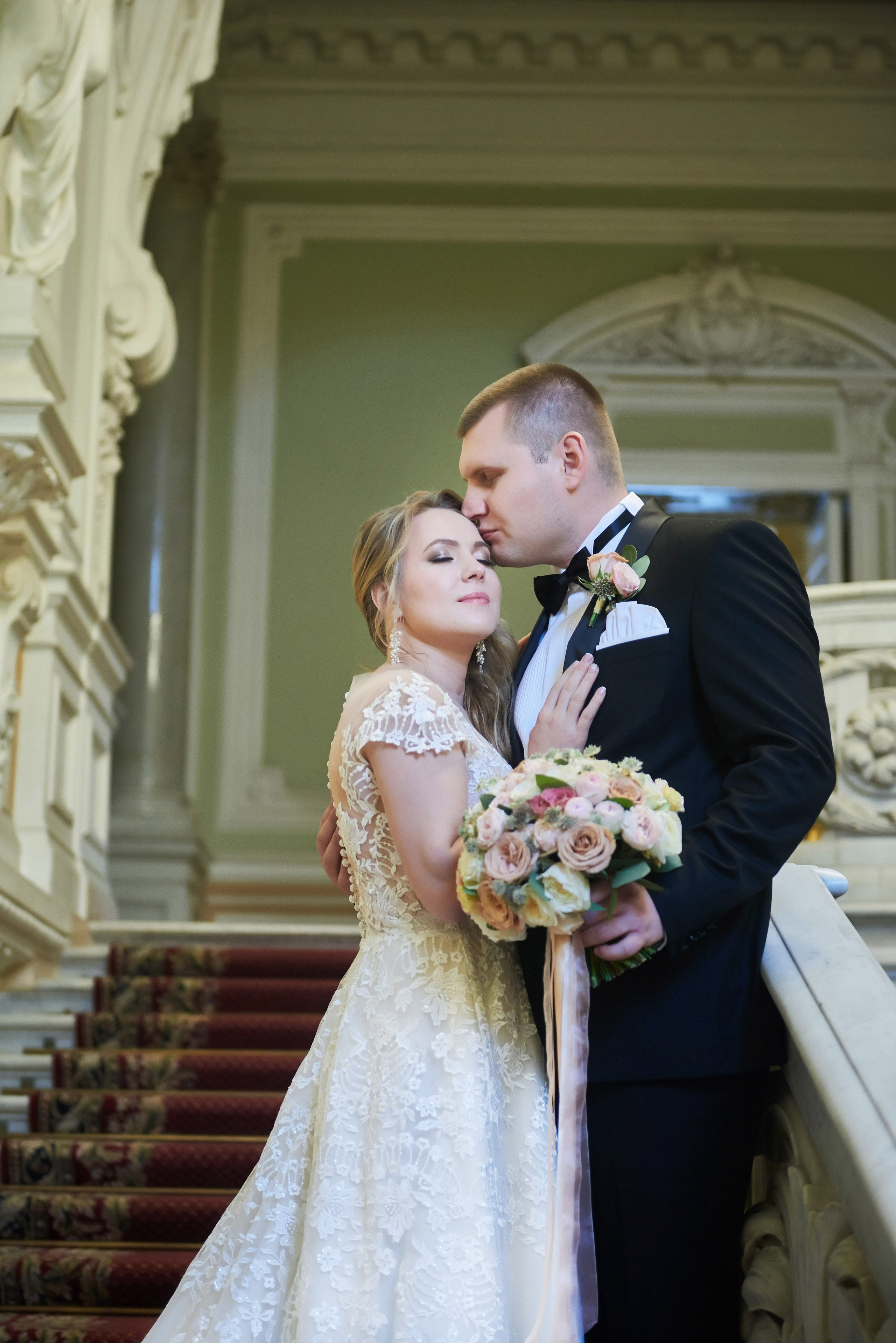 Юлия и Антон (Первый Дворец Бракосочетания, прогулка на Елагином острове). Портретный, семейный и свадебный фотограф в Санкт-Петербурге и в Пушкине Ширяев Денис