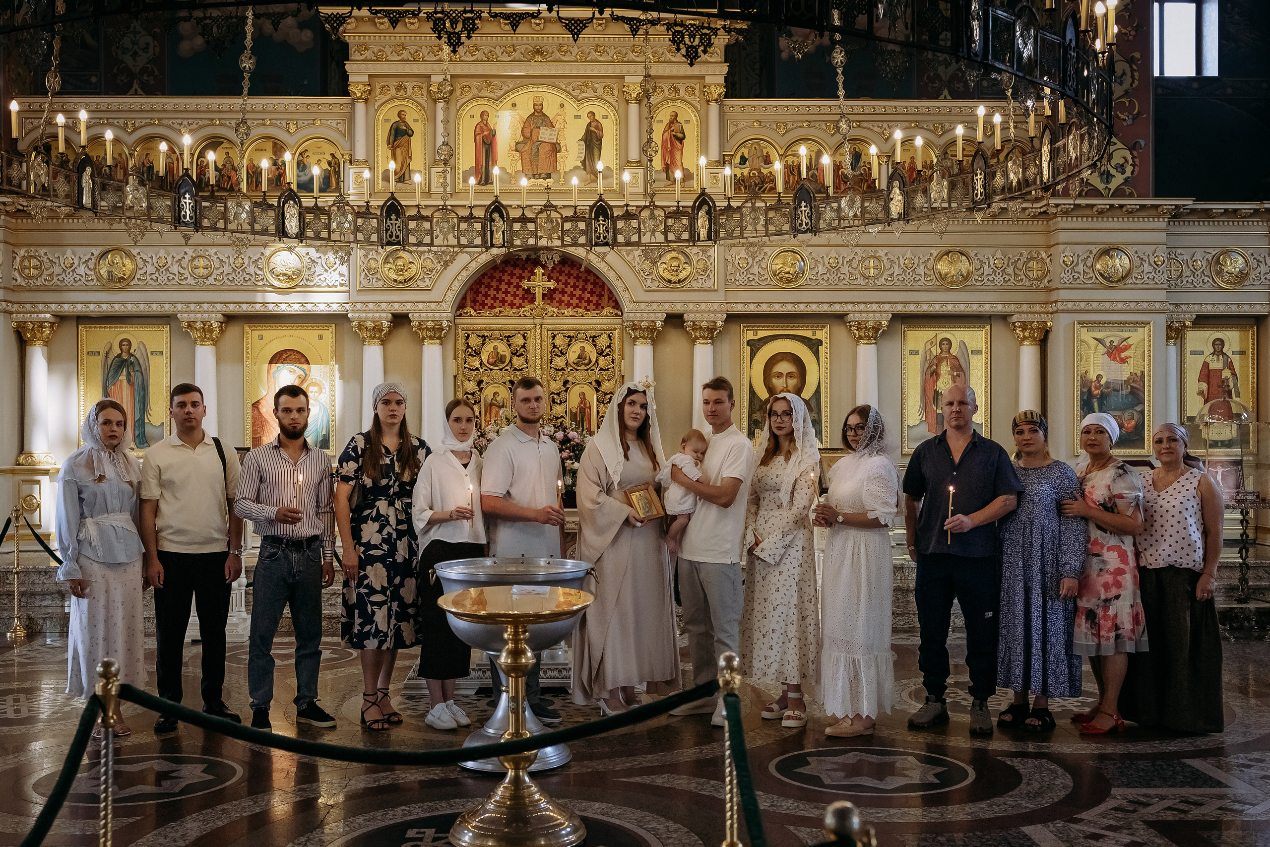 Таинство Крещения Марка Спасский Кафедральный Собор г. Пятигорск. Фотограф семейный, Венчания Крещения Пятигорск Новопавловск КМВ