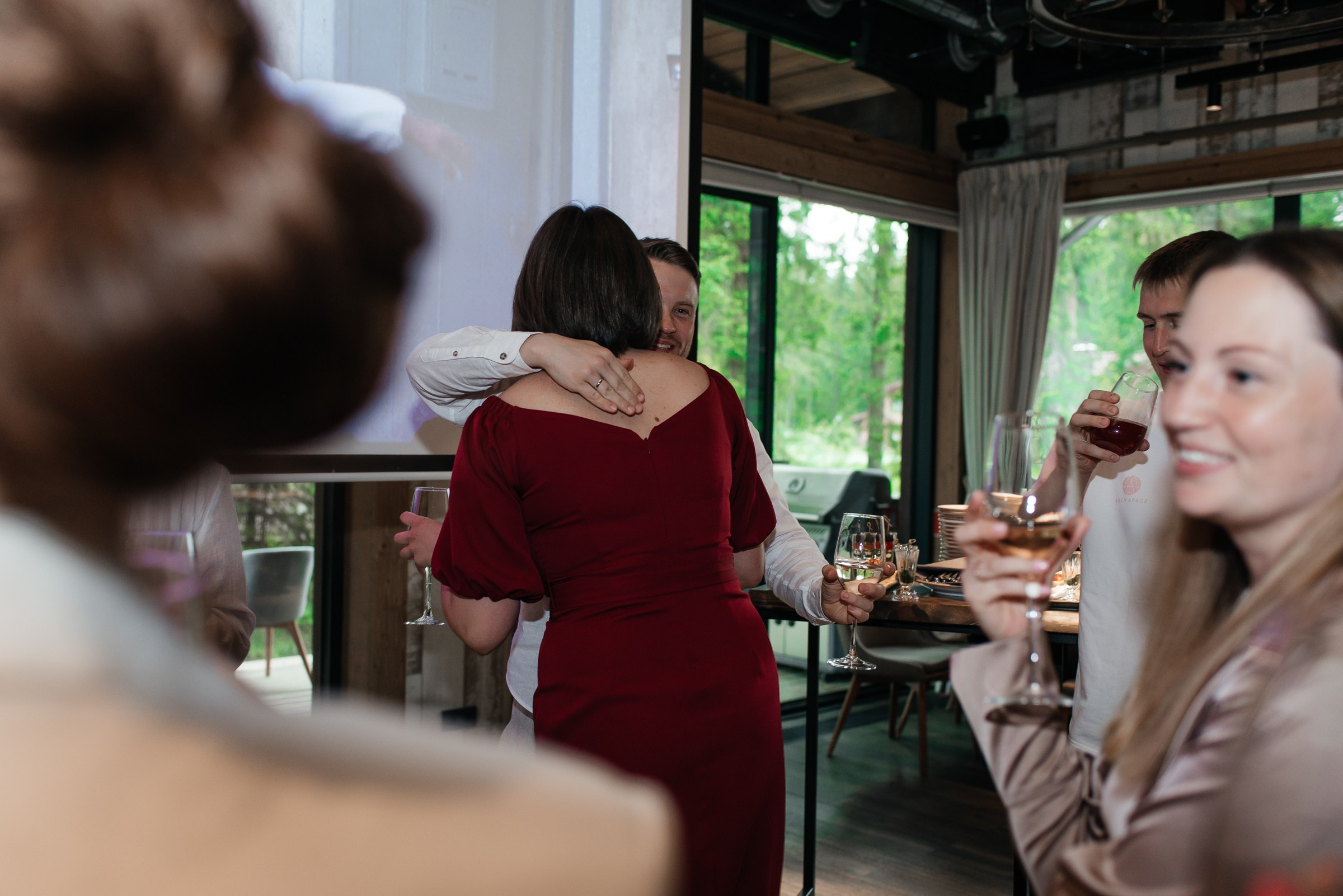 свадебный ужин в ресторане Чаща в Охта парке