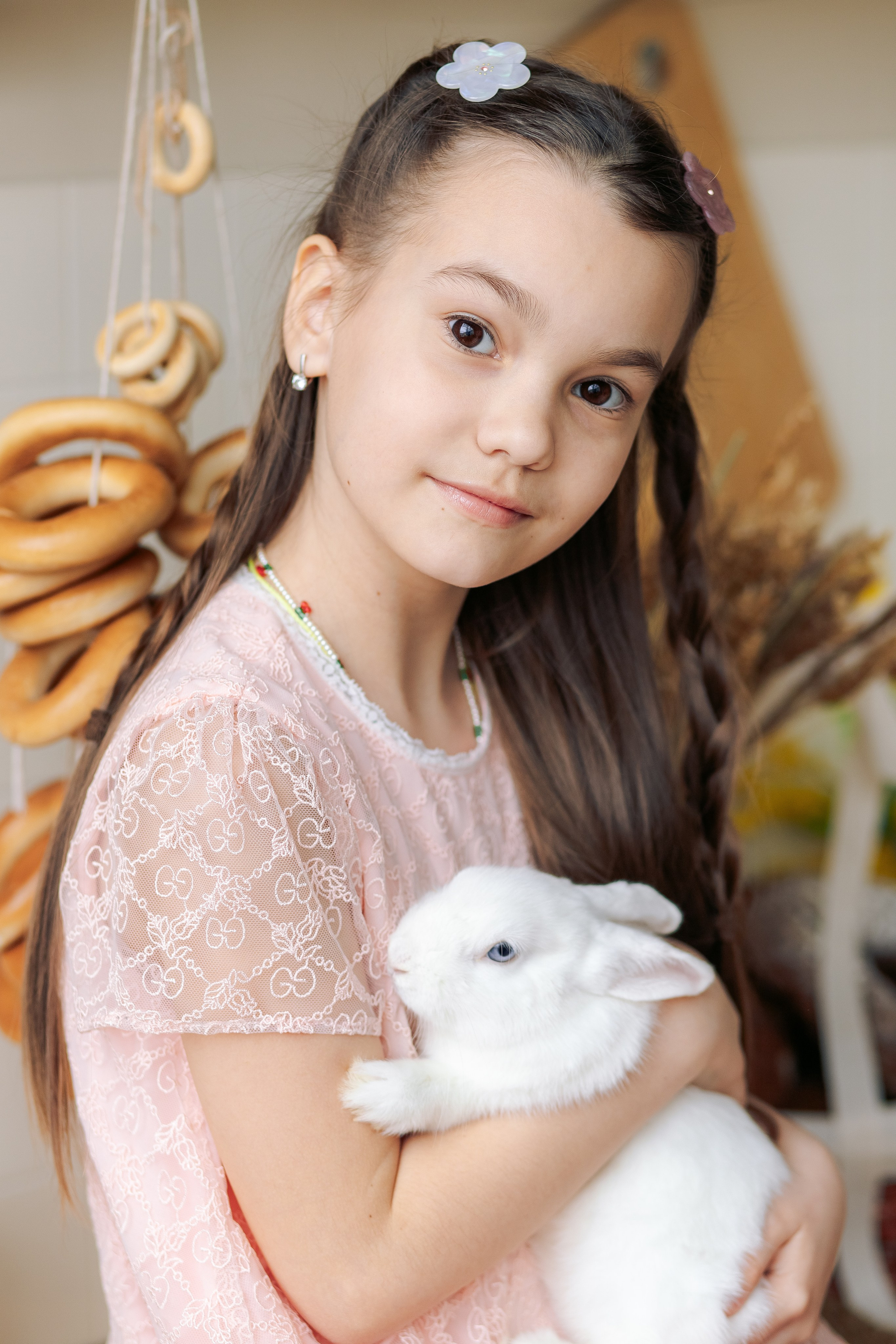 Семейная фотосессия с утятами и кроликом в фотостудии. Фотограф в Санкт-Петербурге, Анна Скворцова