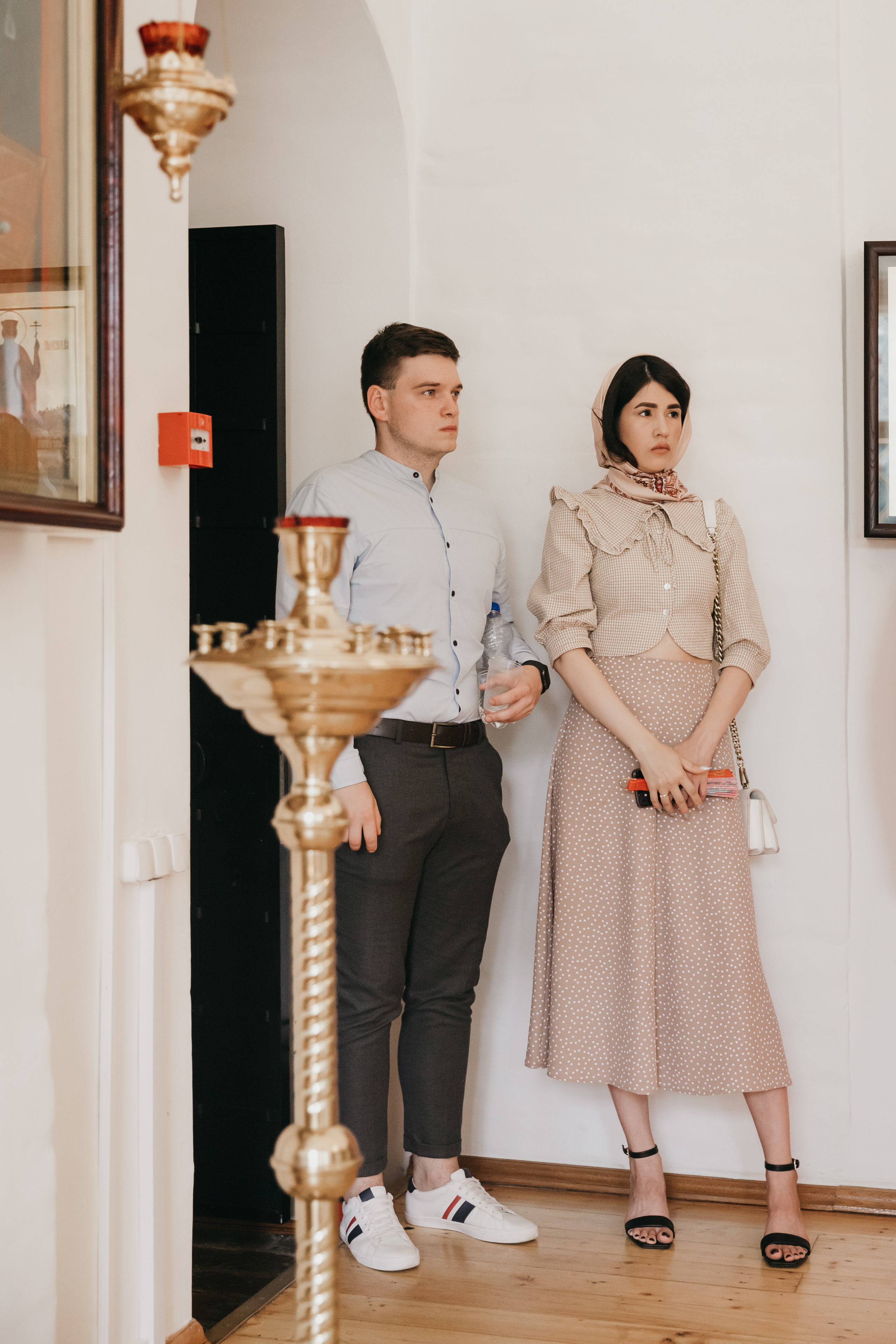 Венчание в Храме Тихвинской Иконы Божией Матери. Свадебный фотограф в Москве Екатерина Гусева