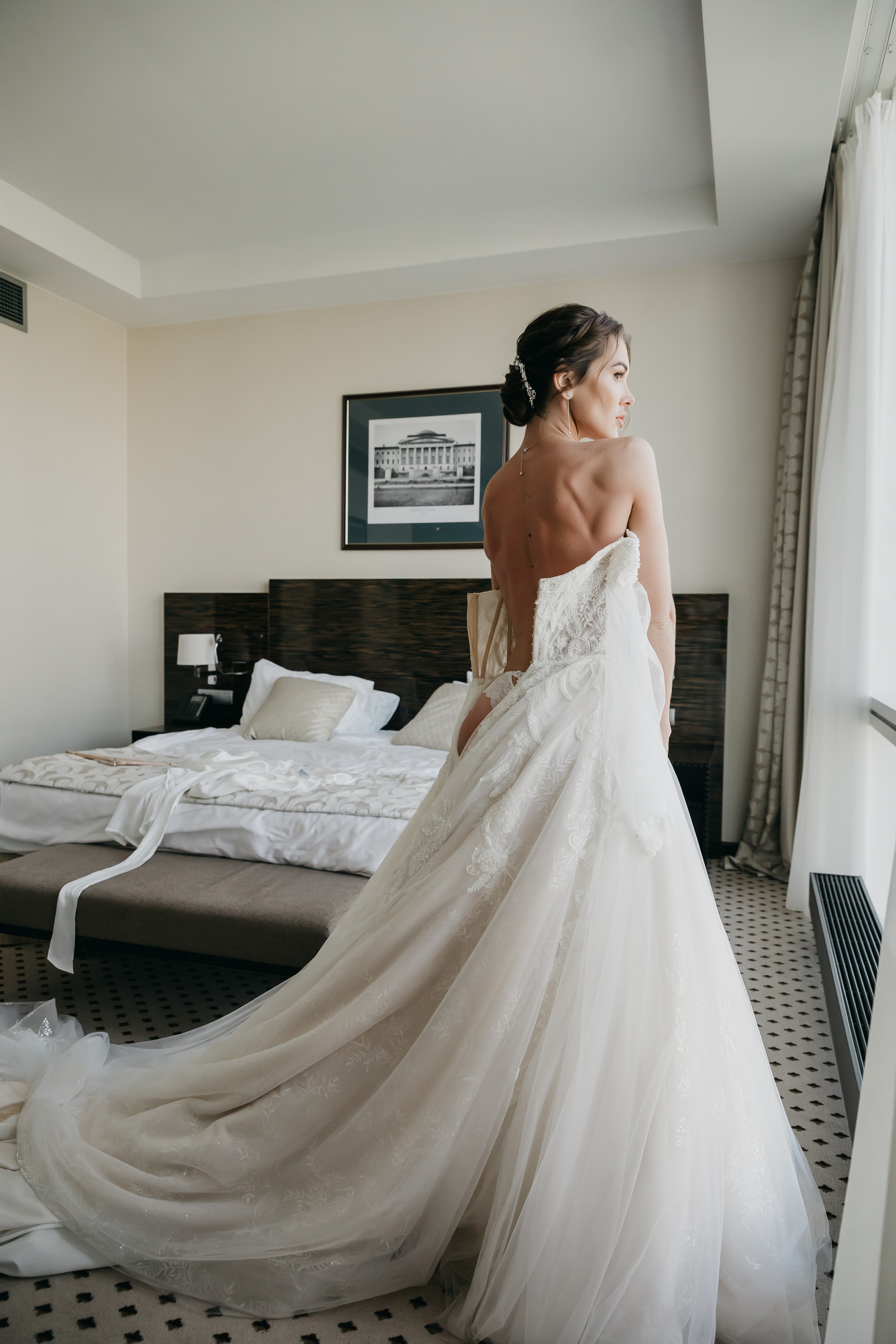 Свадебная фотосессия в отеле. Свадебный фотограф в Москве Екатерина Гусева