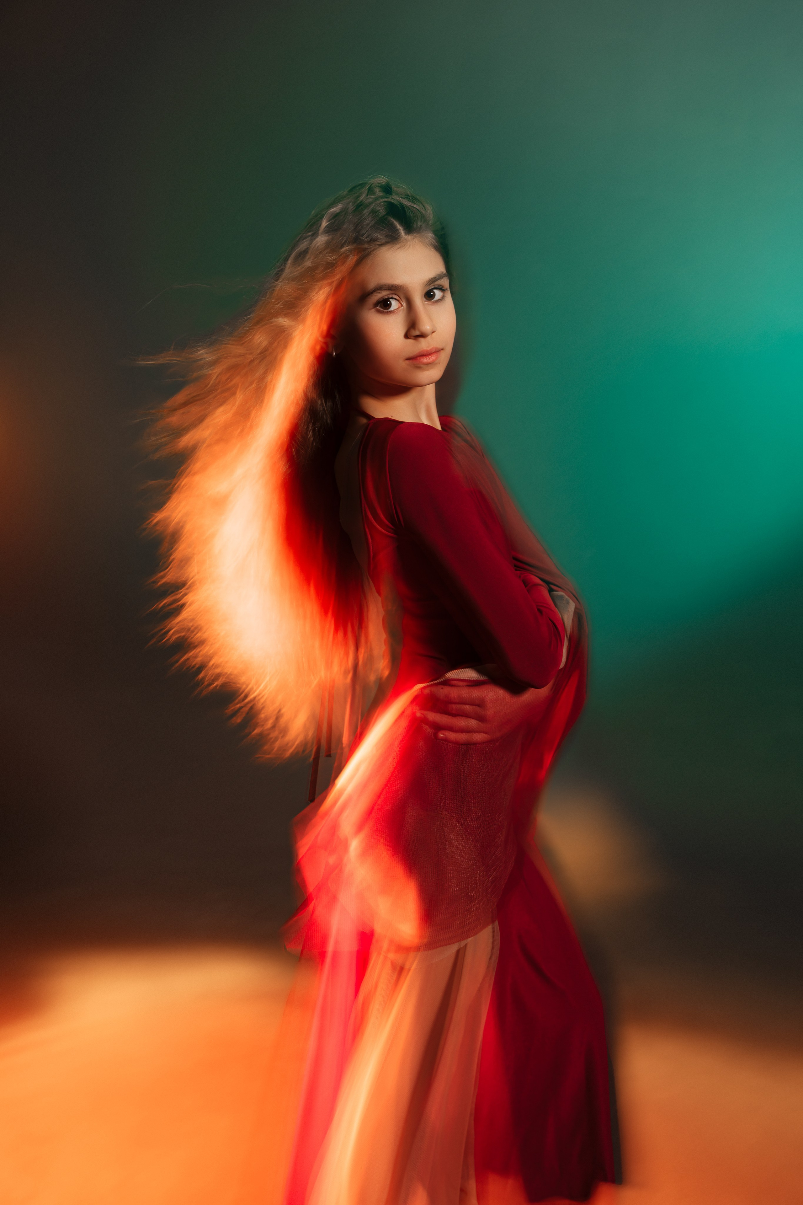 Лина, танец огня. Портретный фотограф в Санкт-Петербурге Дмитриева Наталия