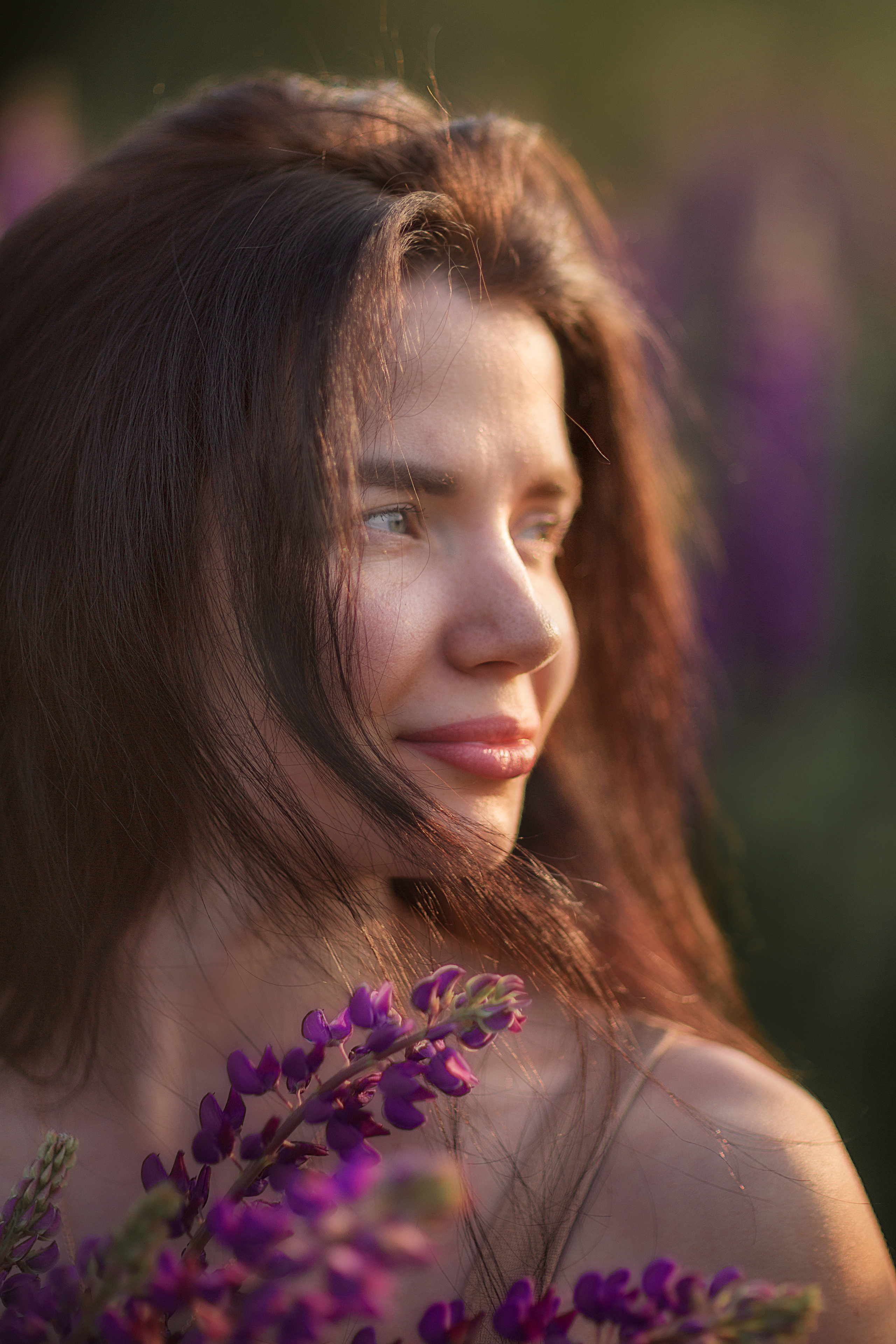 Фотосессия в люпинах с Ольгой. Детский и семейный фотограф в Санкт-Петербурге Светлана Тарасова