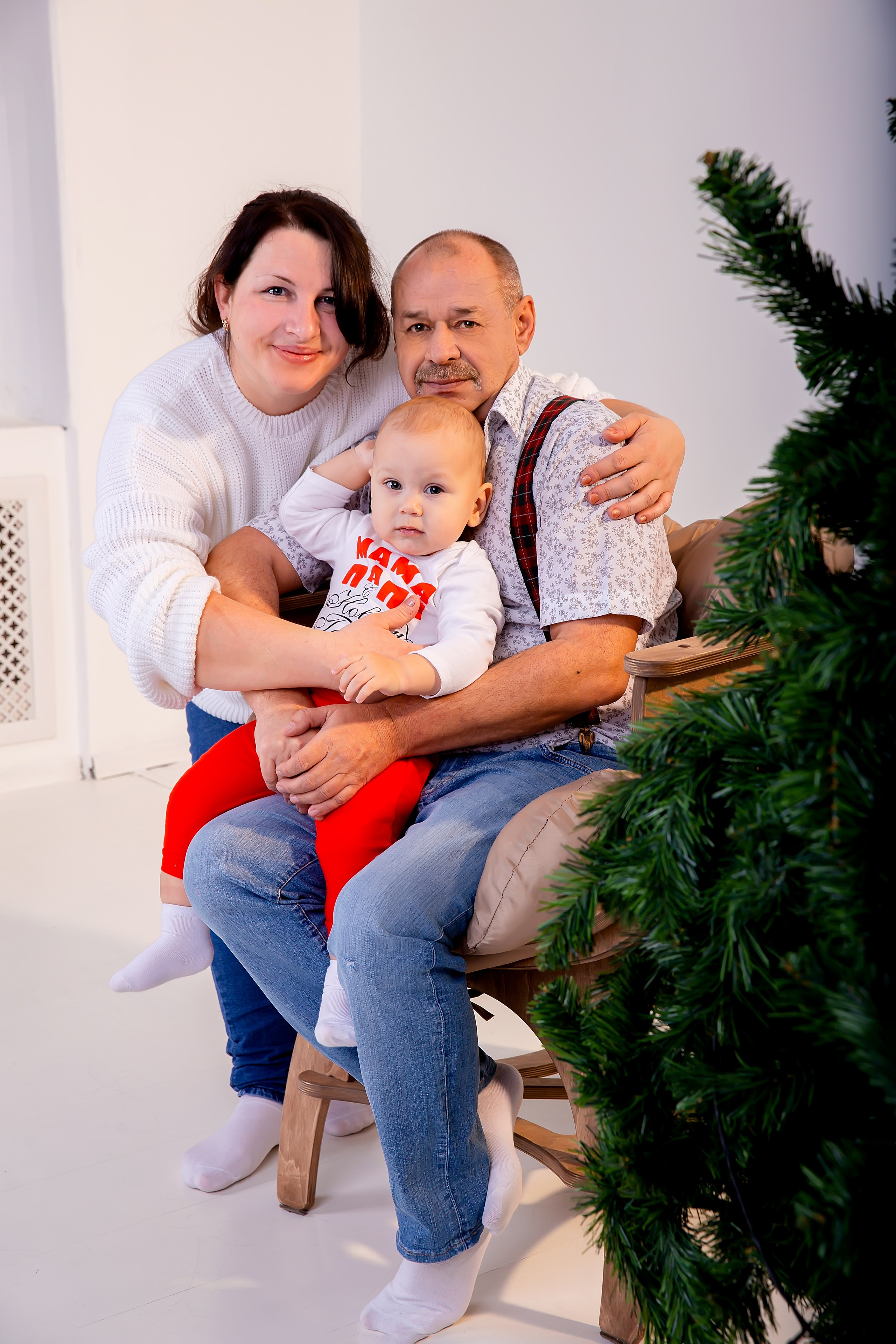 Новогодняя семьей. Школьный и детский фотограф Старожилово