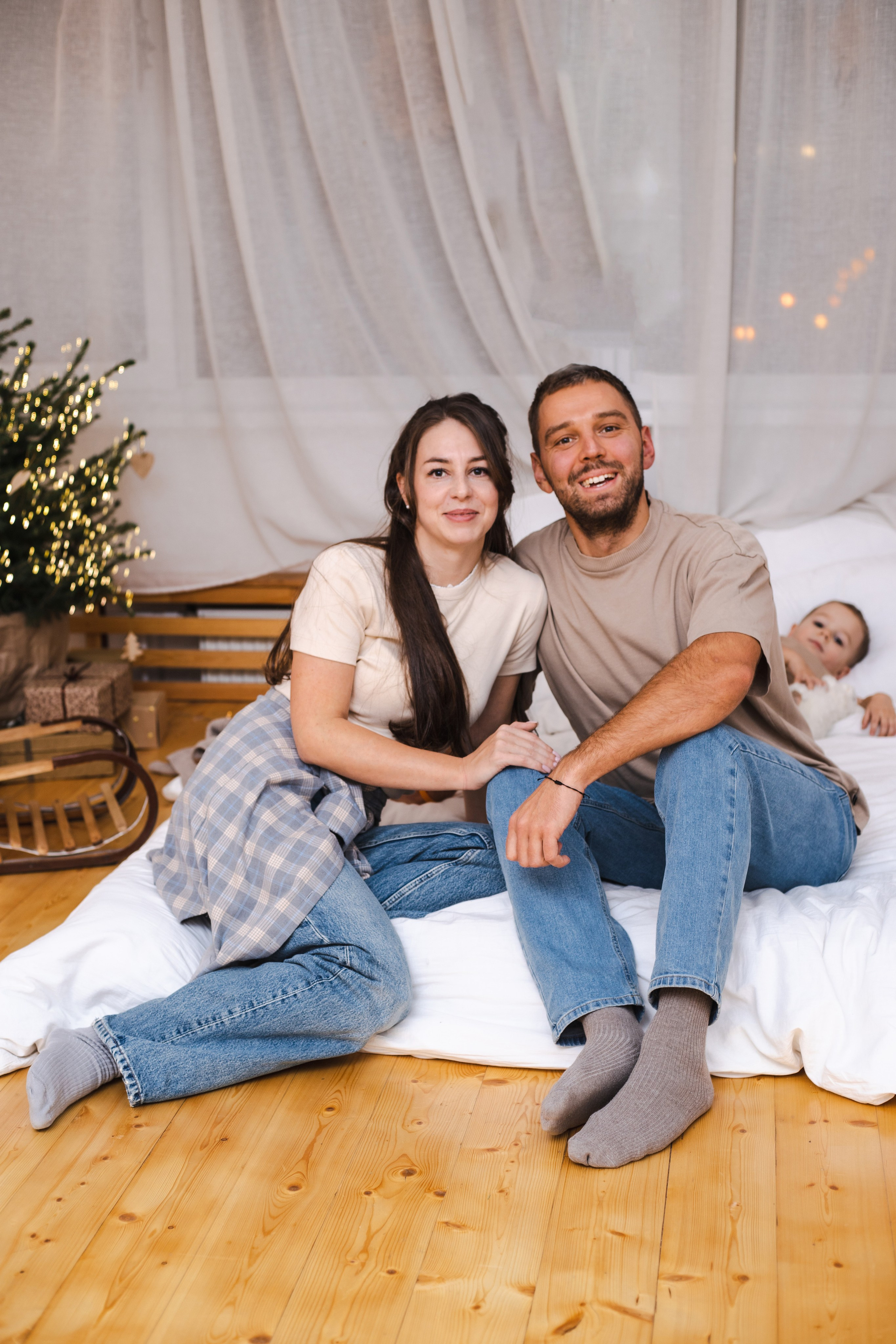 Семья Елизаветы Новогодняя съемка (1). Портретный Фотограф в Санкт-Петербурге Кира Орехова