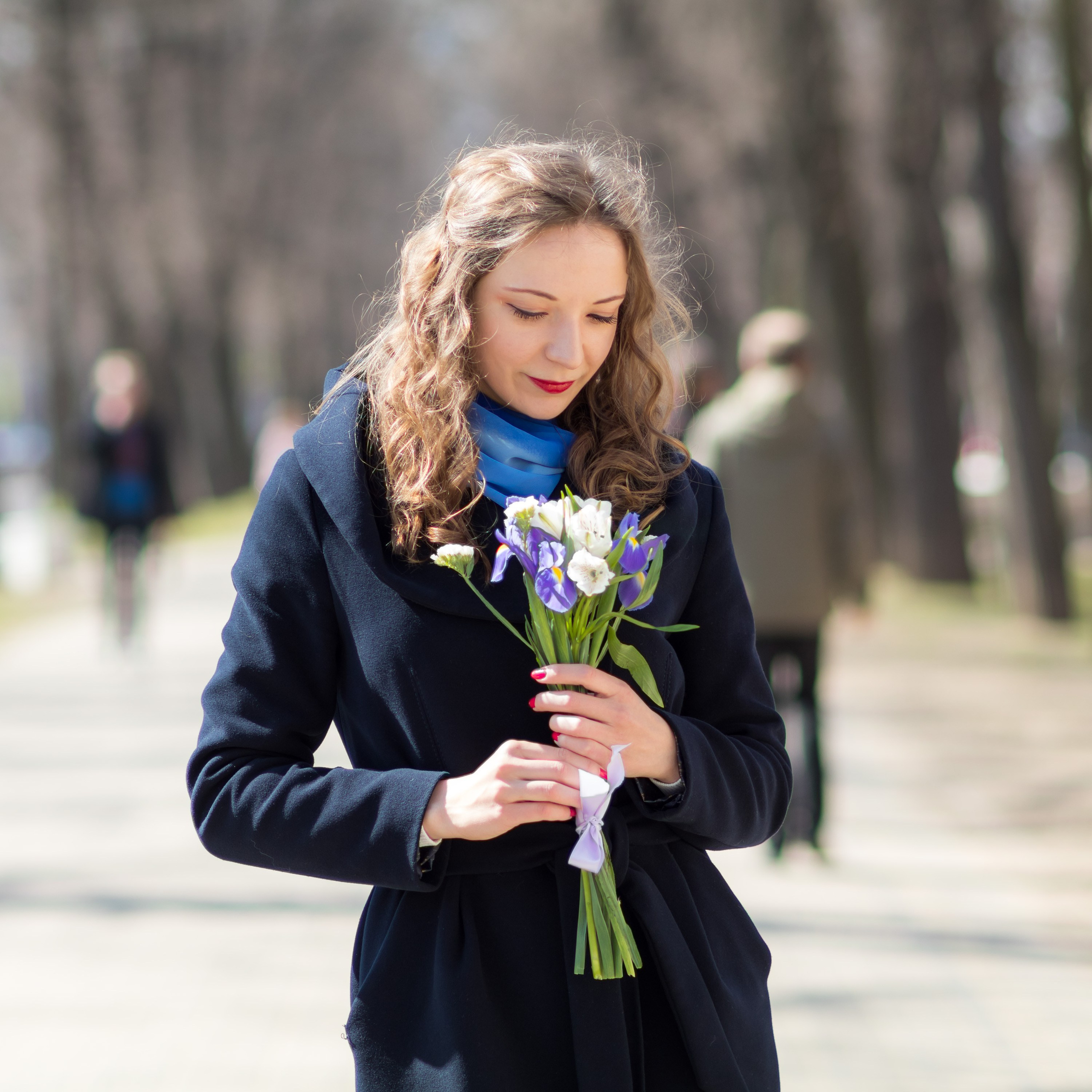 Лиза. Весна в пончо. Портретный фотограф в Санкт-Петербурге Александр Быстрицкий