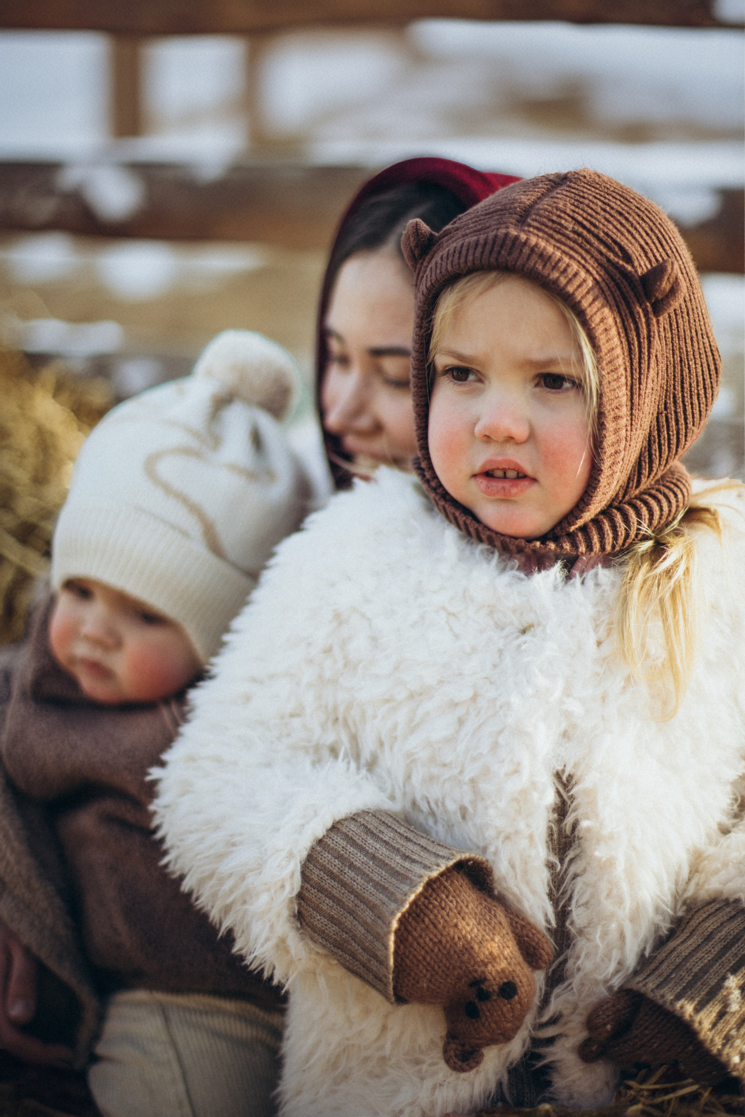 Настя с Сашей и Полей на ферме. Klerout Photographer