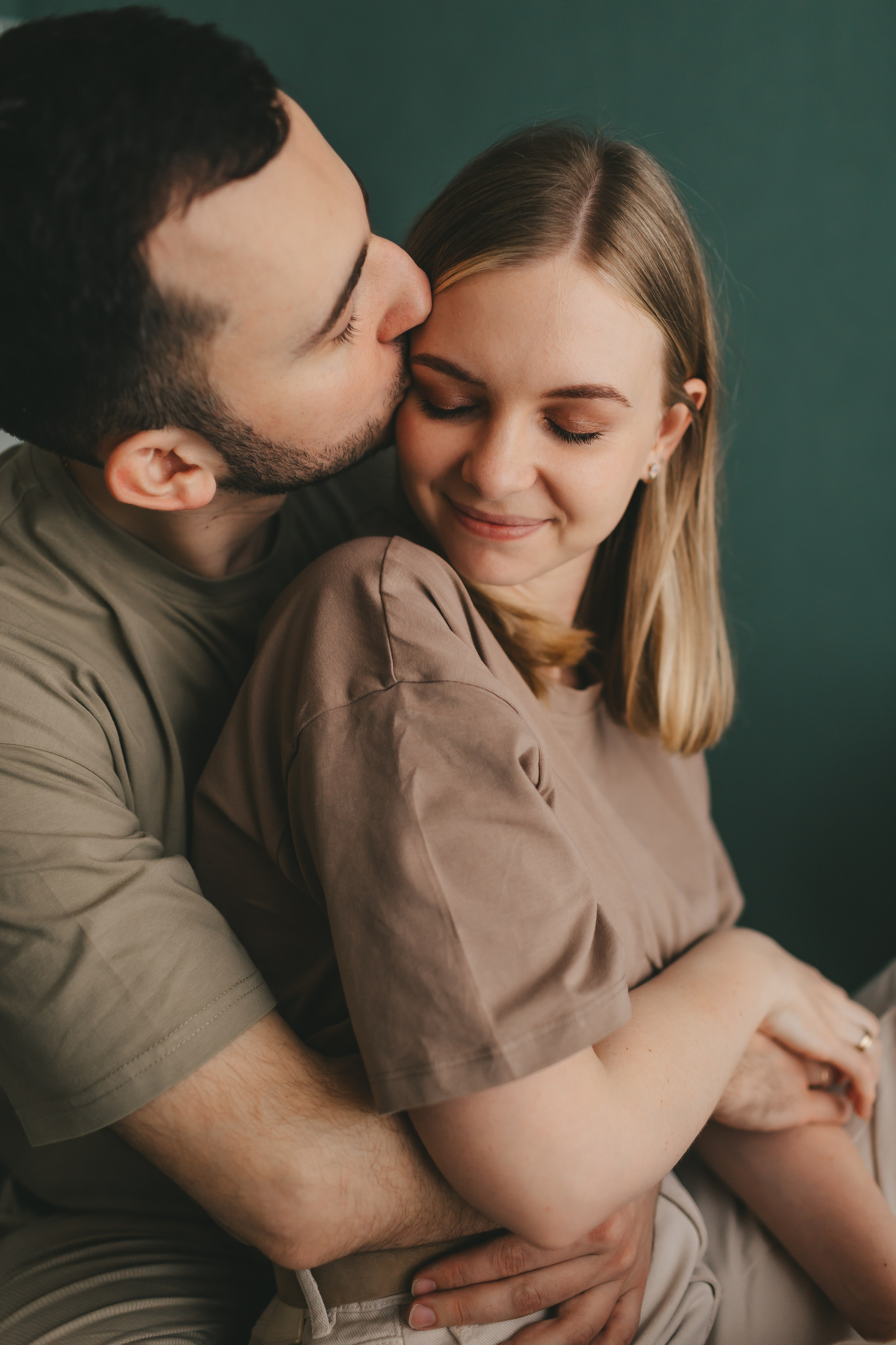 Женя, Юля и Вероника (домашняя фотосессия). Семейный и детский фотограф и видеограф в Москве, Дрокина Наталья
