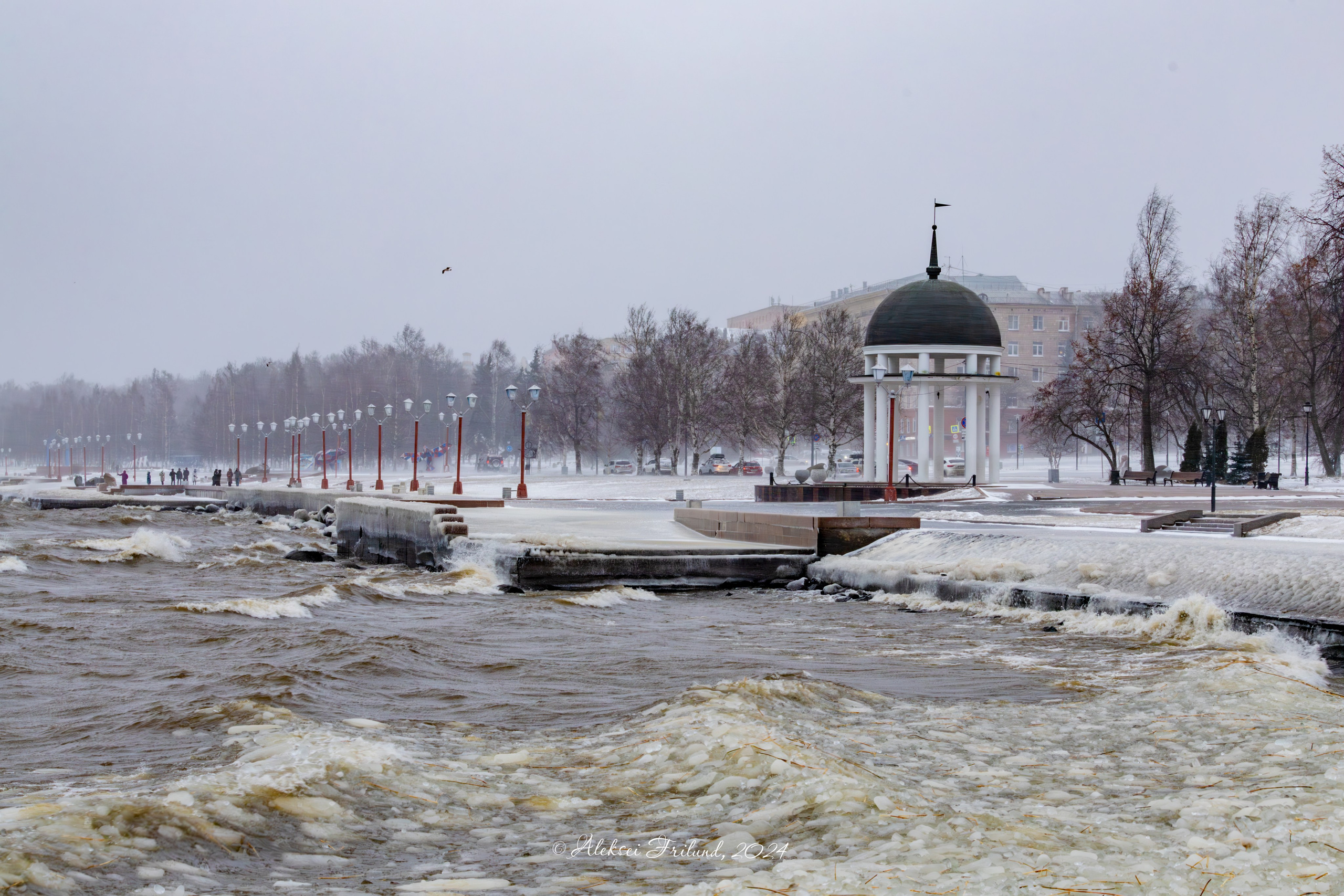 Набережная. Аэросъемка. Фото и Видео в Карелии. Алексей Фрилунд