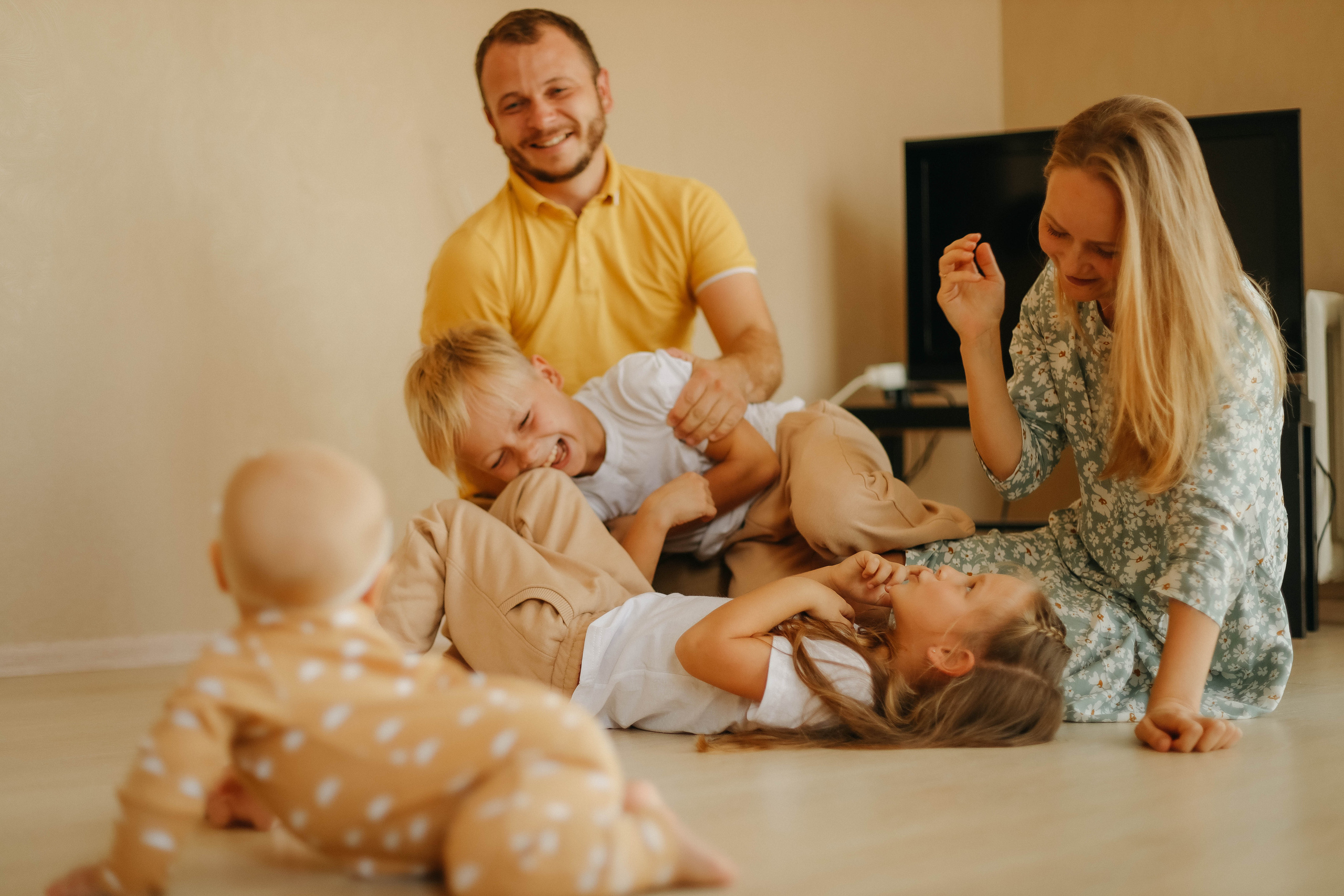 Катя, Дима, Матвей, Милана и Мирослава. Семейный фотограф Анапа